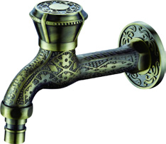 Кран с носиком  ретро БРОНЗА  (длинный)  ViEiR  (50/1шт)