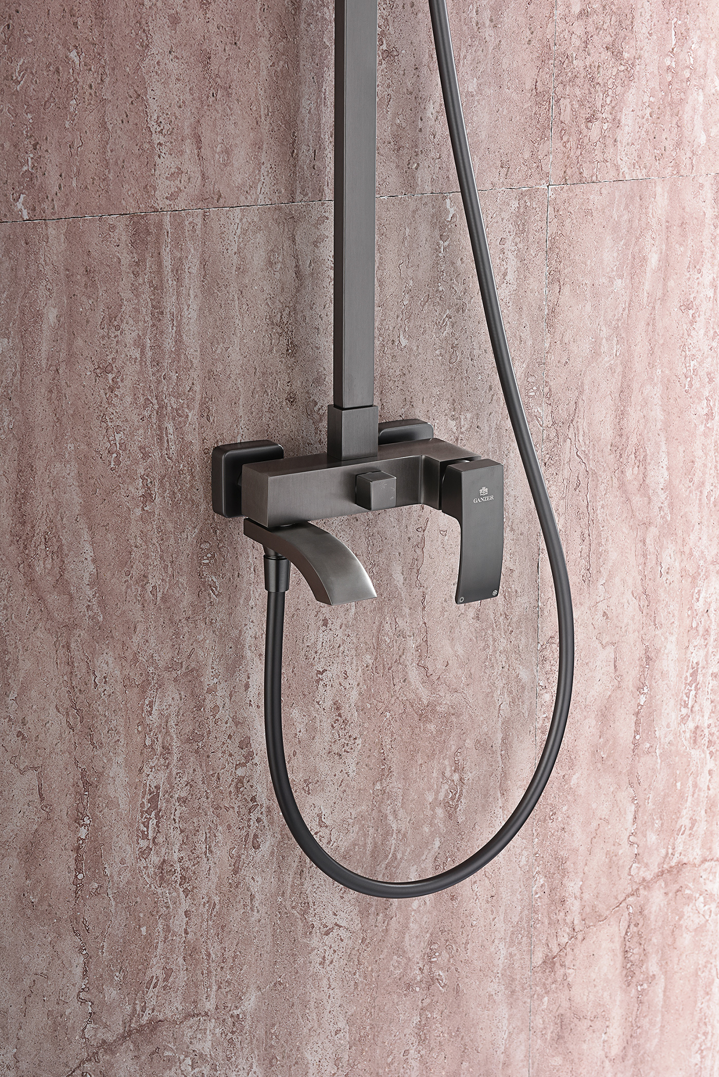 44161-Q Душевая система (ГРАФИТ) GANZER (5/1шт)