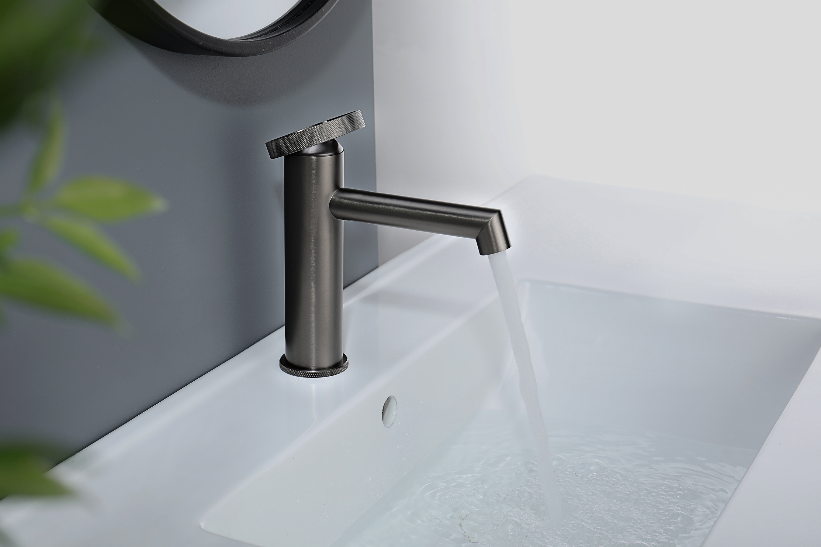 19111-Q Смеситель од. для раковины (ГРАФИТ) GANZER (10/1шт)