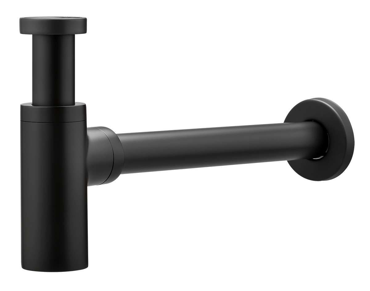 Сифон МЕТАЛЛ. (ЧЕРНЫЙ)  GANZER  (20/1шт)