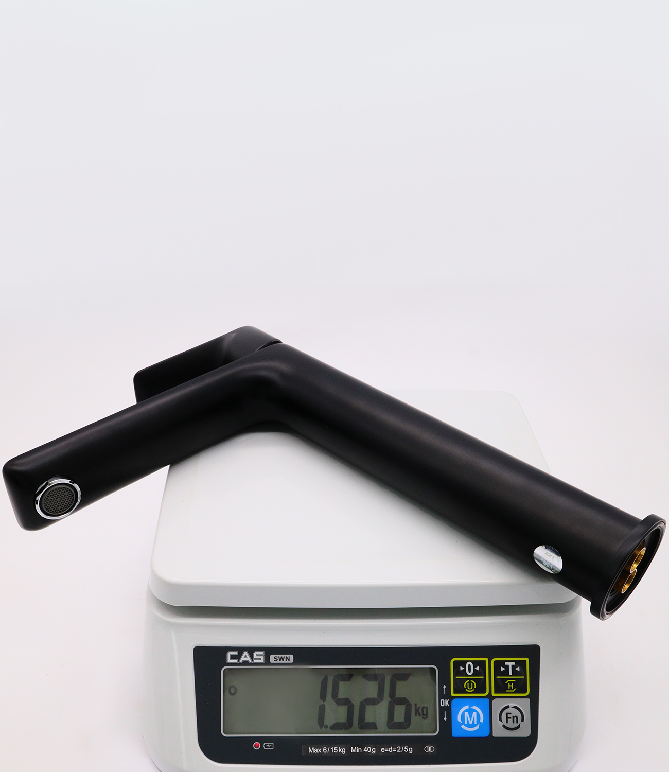 21012-C Смес. для умыв. (ВЫСОКИЙ хром+черный) "GANZER"  (10/1шт) Л/К