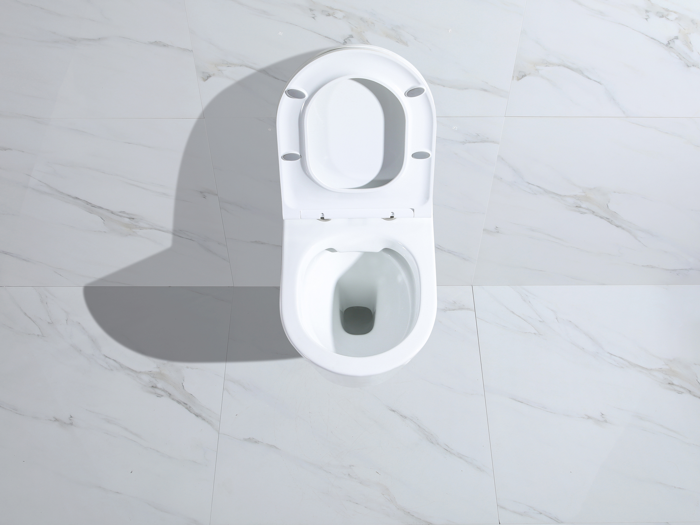 Унитаз подвесной, круглый (БЕЛЫЙ)  GANZER