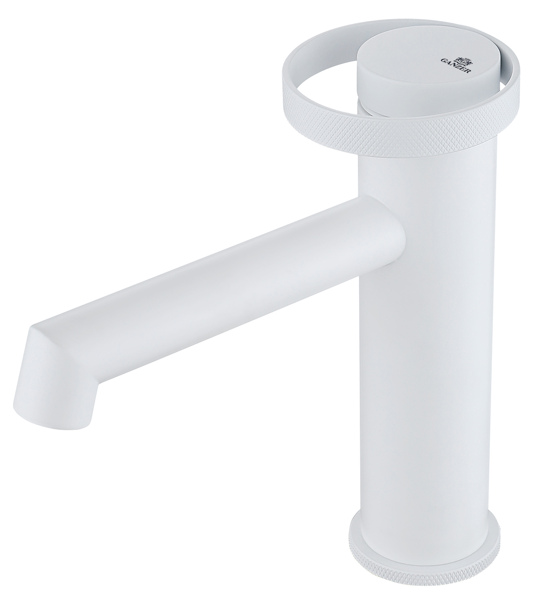 19111-F Смеситель од. для раковины (БЕЛЫЙ) GANZER (10/1шт)