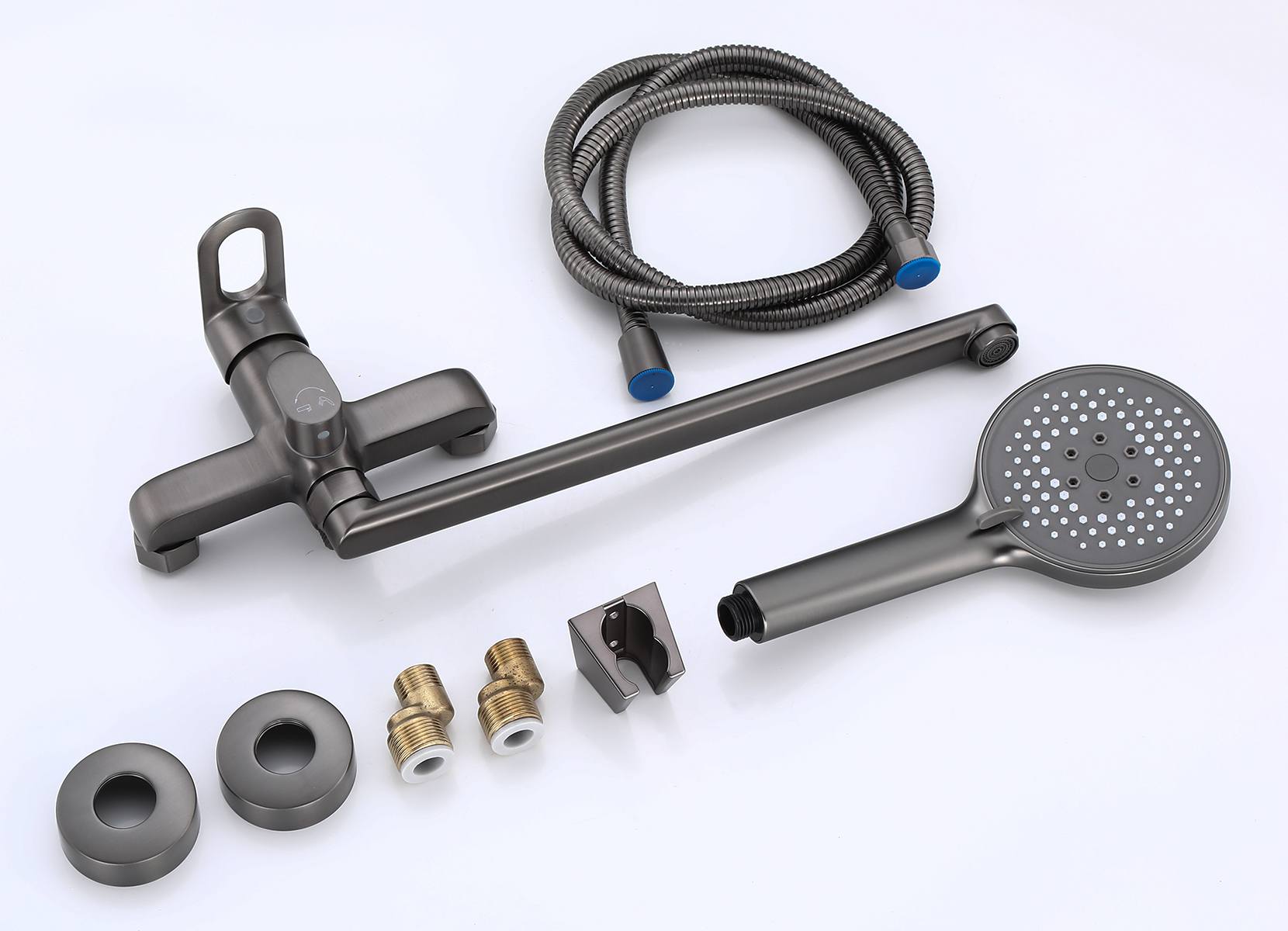 22018-P Cмеситель для ванны (ГРАФИТ) HANSEN  (10/1шт)