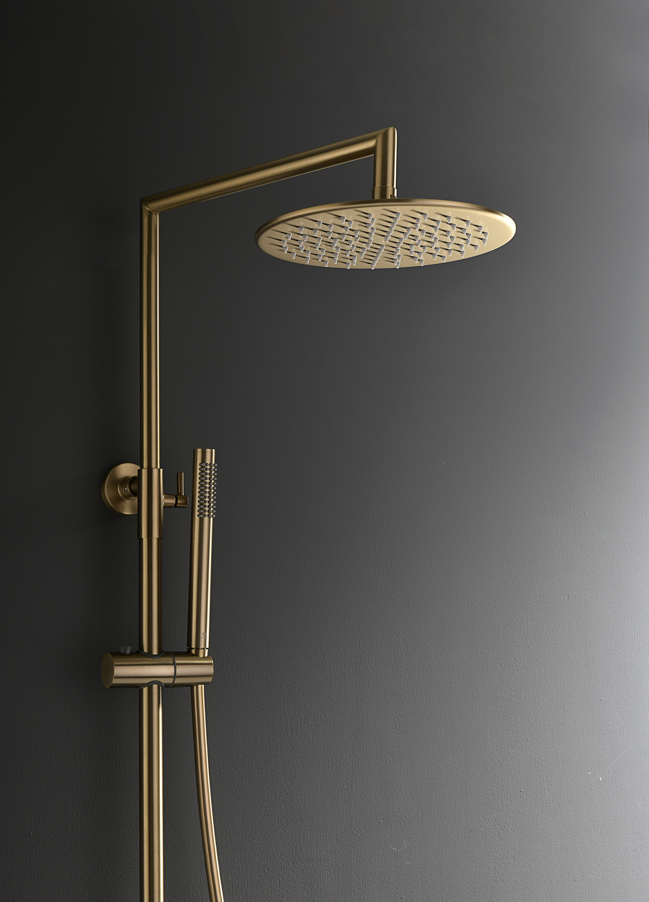 19170-S Душевая система с термостатом (Мат. Золото) GANZER (5/1шт)