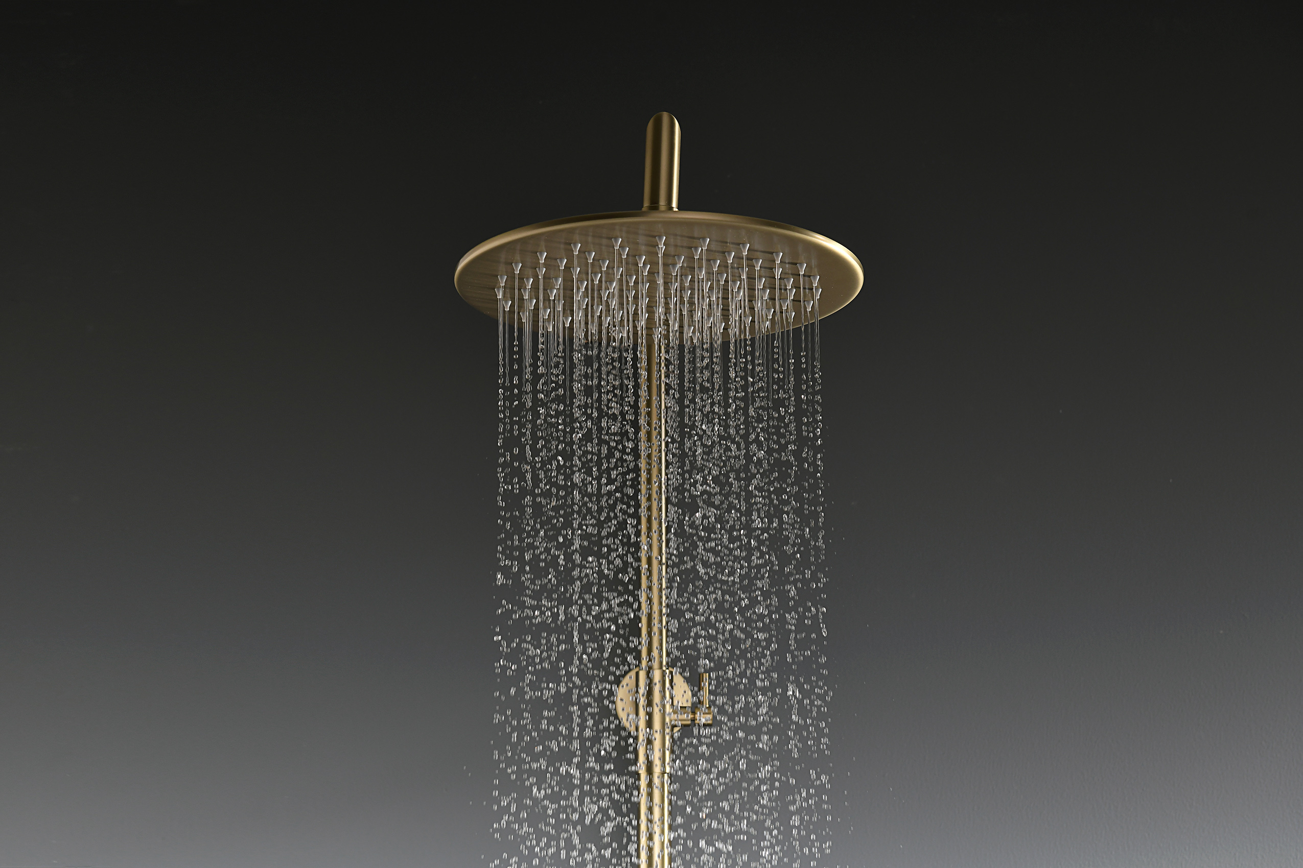 19170-S Душевая система с термостатом (Мат. Золото) GANZER (5/1шт)