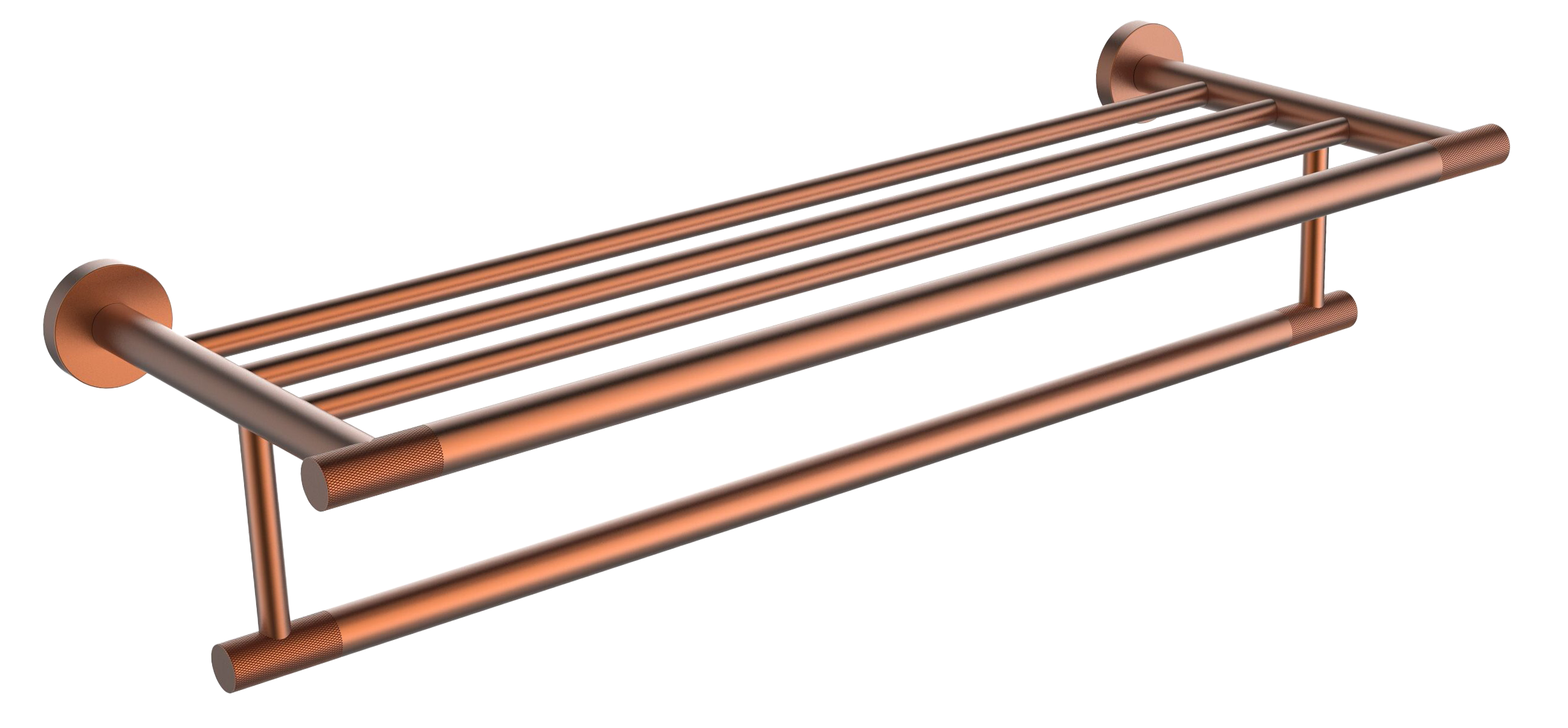 5520-R Полотенцедержатель с полкой  (Роз. Золото) ViEiR  (10/1шт)
