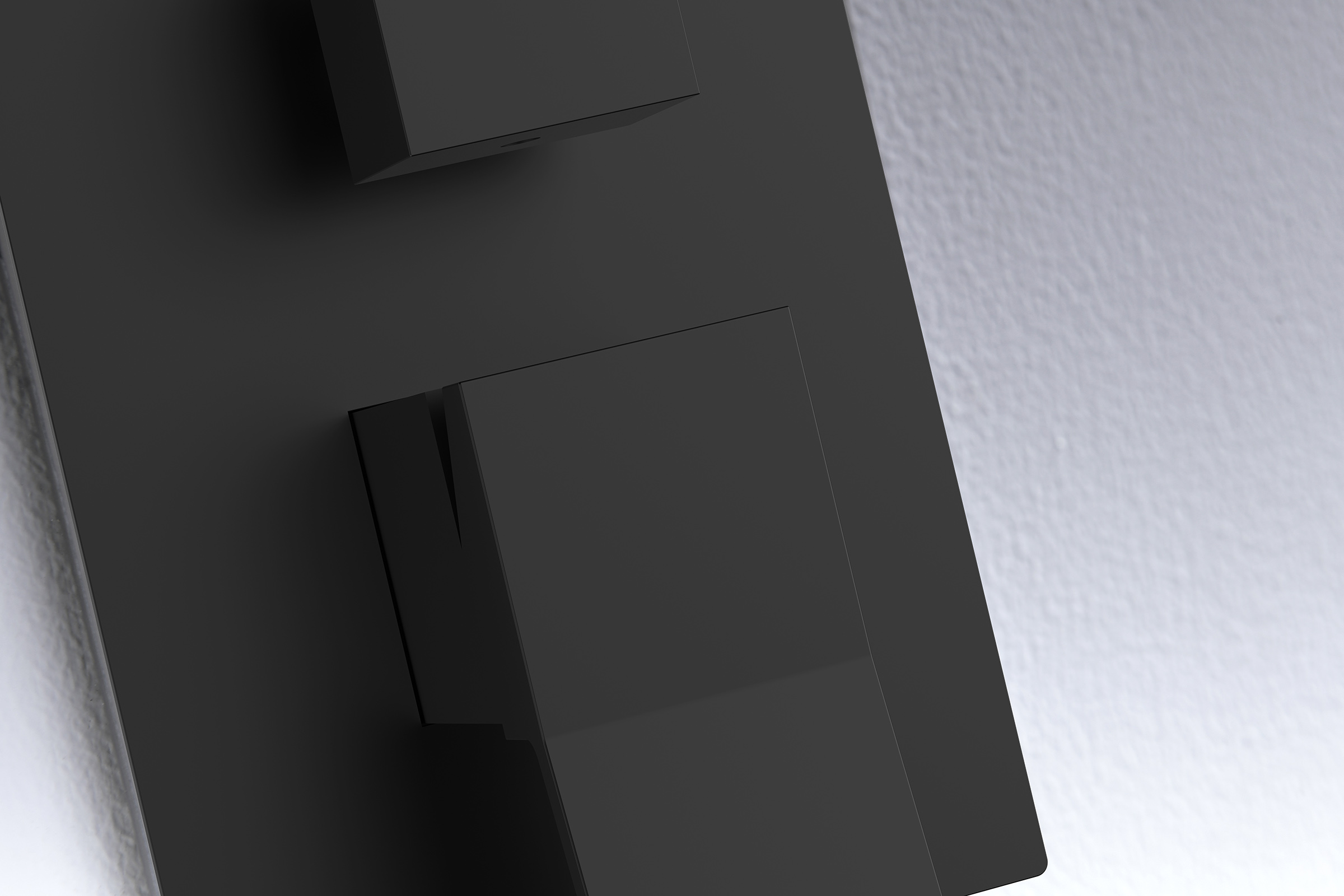 05165-C Смеситель встраиваемый для душа с 3-функ. (ЧЕРНЫЙ) GANZER (6/1шт)