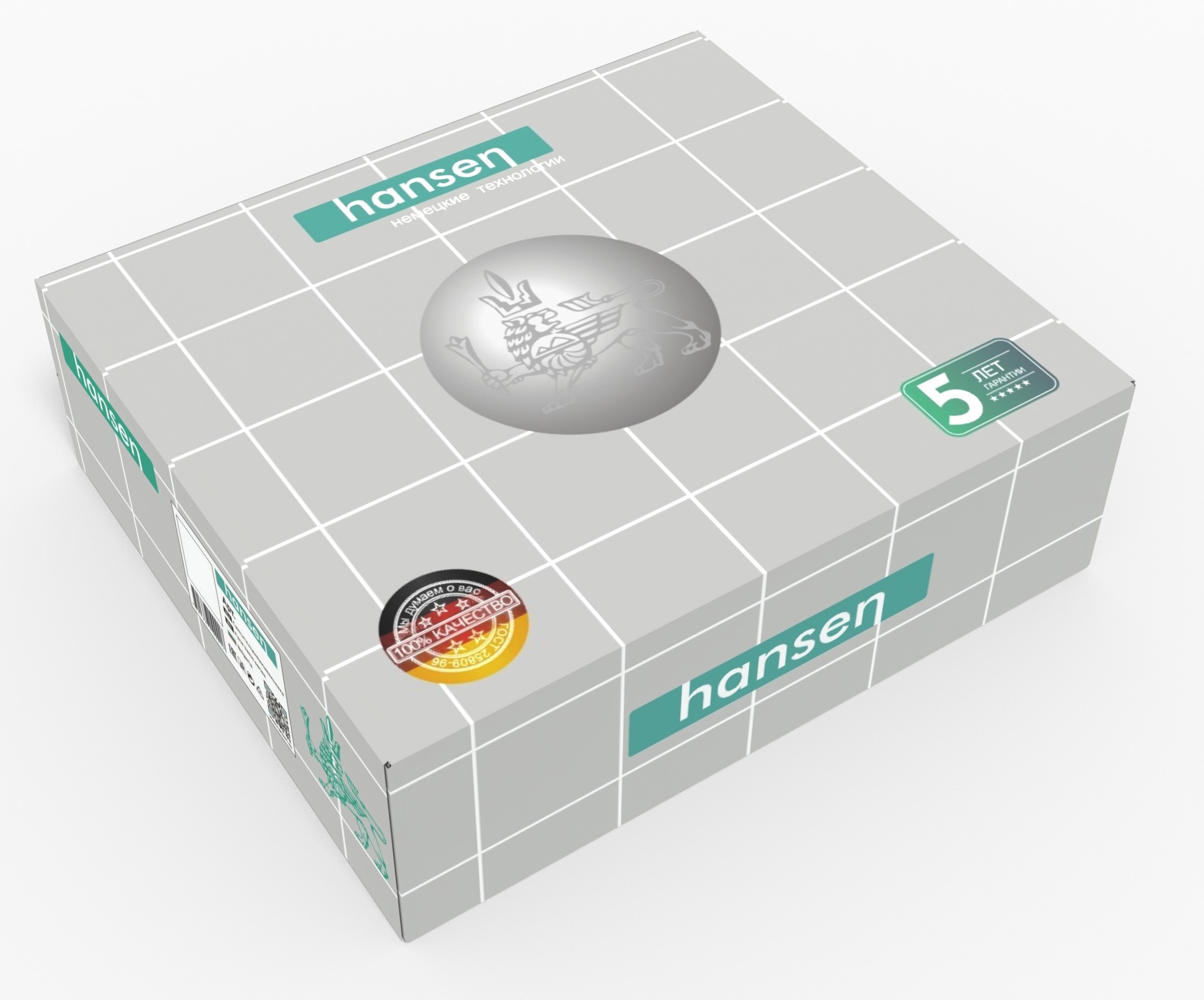 10044-C Смес. од. из НЕРЖ. для рак. (ЧЕРНЫЙ) HANSEN  (10/1шт)