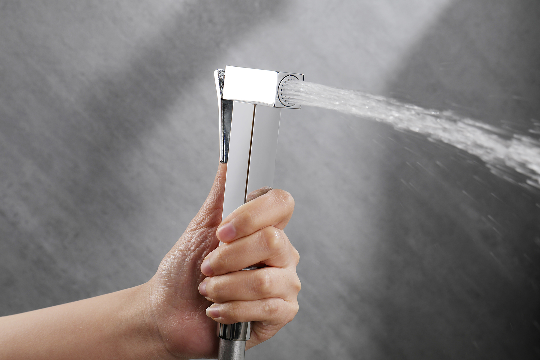 44157-F Смеситель встраиваемый с ГИГ. душем (БЕЛЫЙ) GANZER (10/1шт)