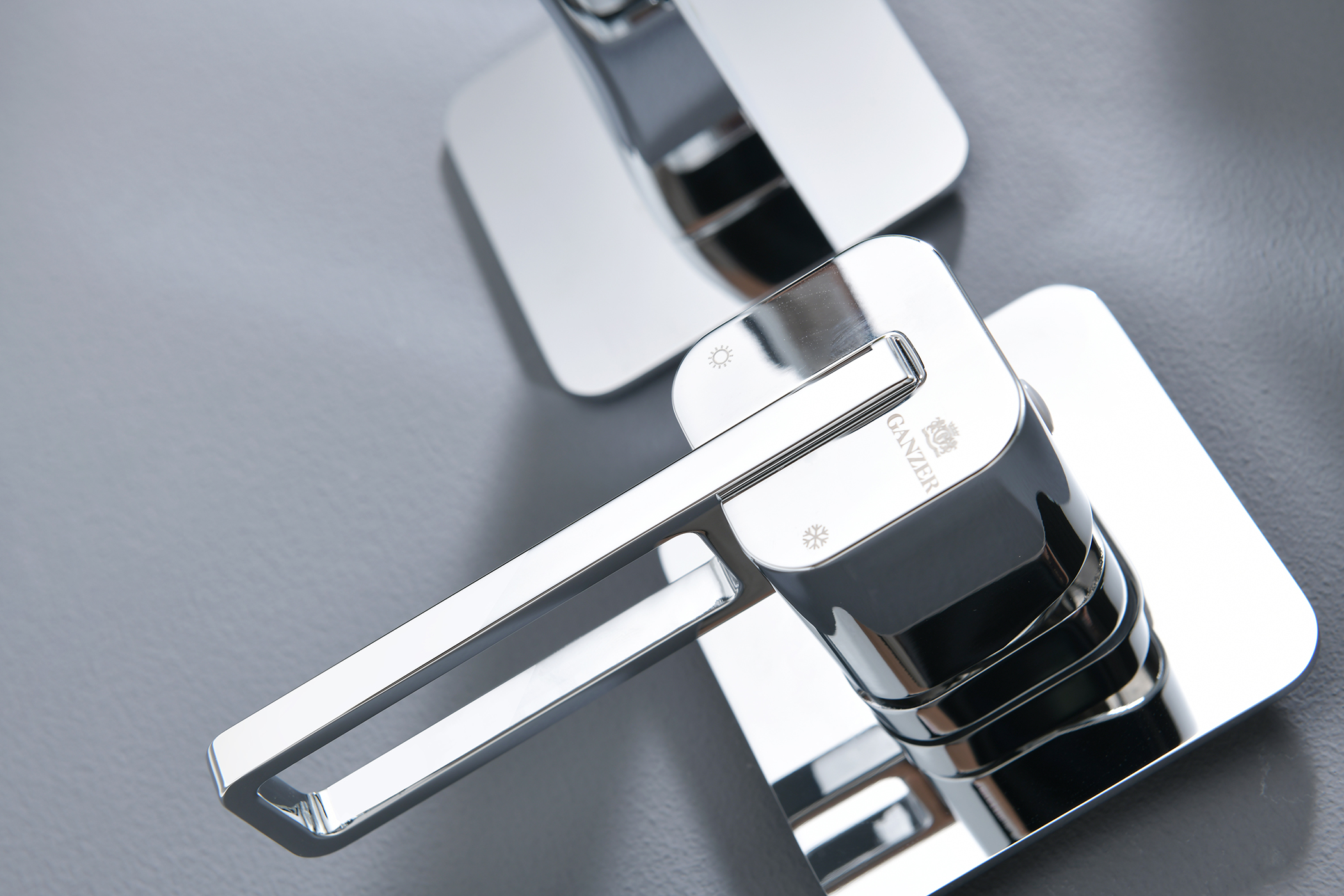 12144 Встроенный смес для рак. (ХРОМ) GANZER  (10/1шт)