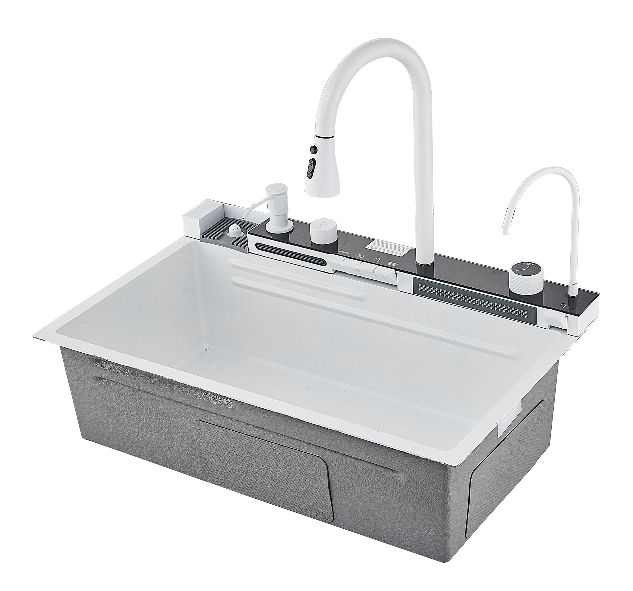 Мойка многофункциональная НЕРЖ (75х46мм) БЕЛЫЙ  САВОЛ