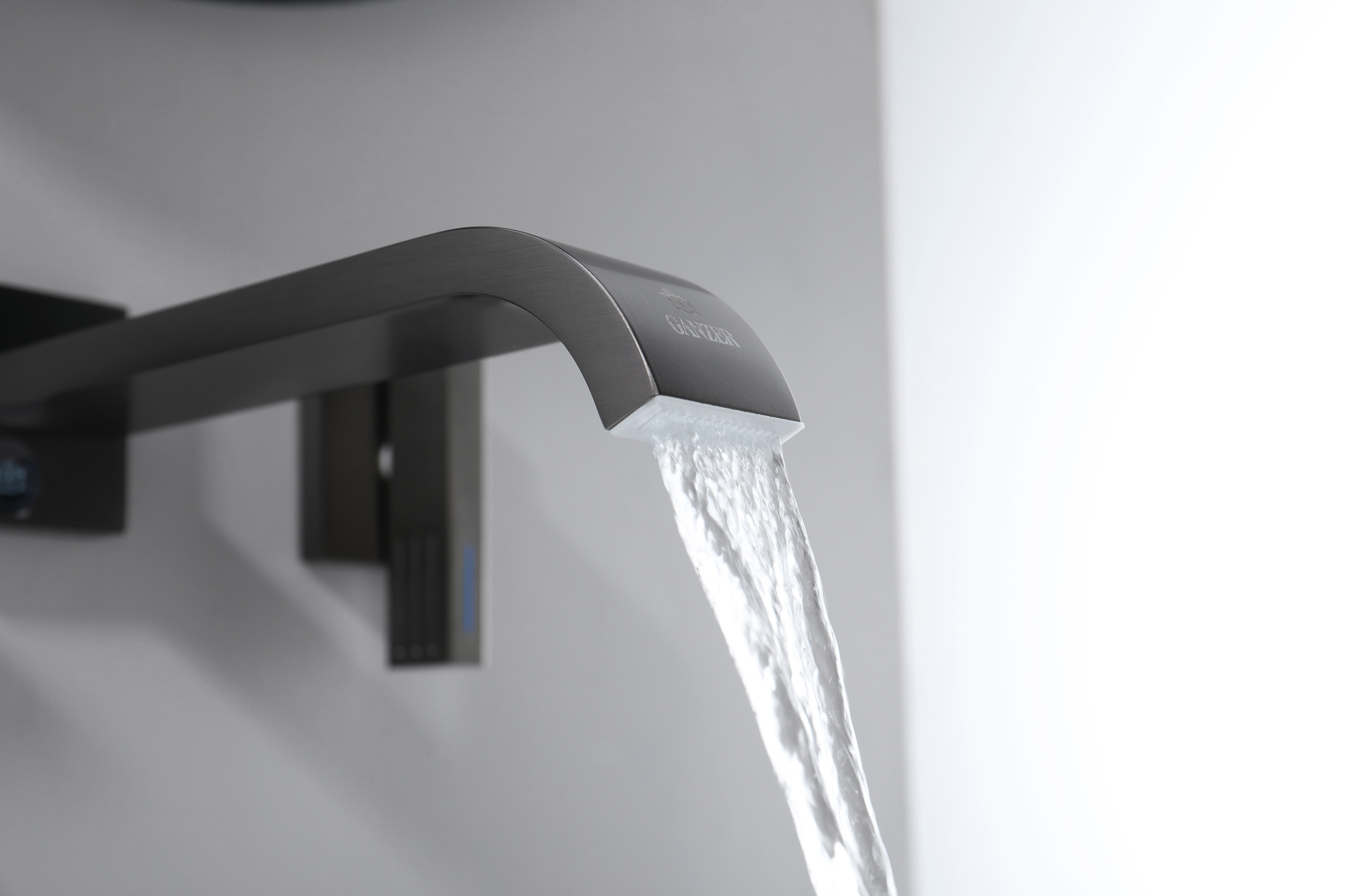 01144-Q Смеситель встраиваемый для раковины (ГРАФИТ) GANZER (8/1шт)