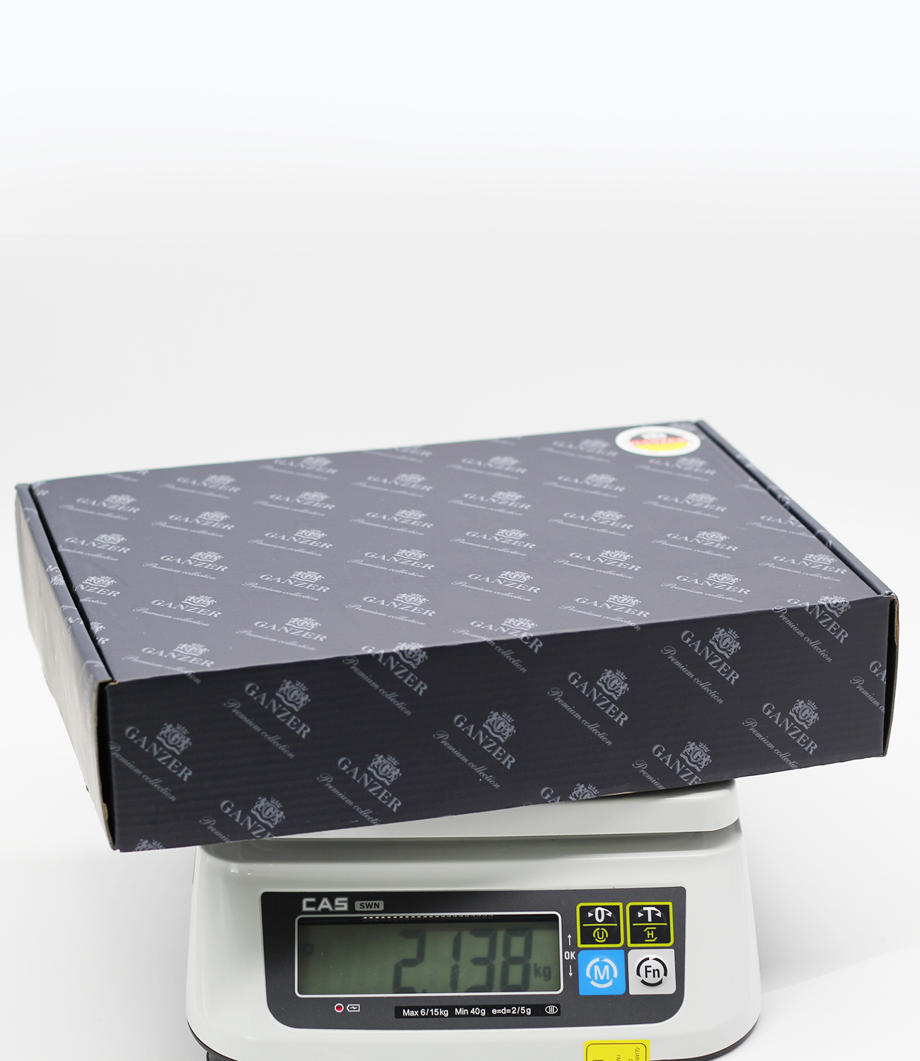 12016-F Смеситель для умыв. (ВЫСОКИ БЕЛЫЙ) GANZER  (10/1шт) Л/К