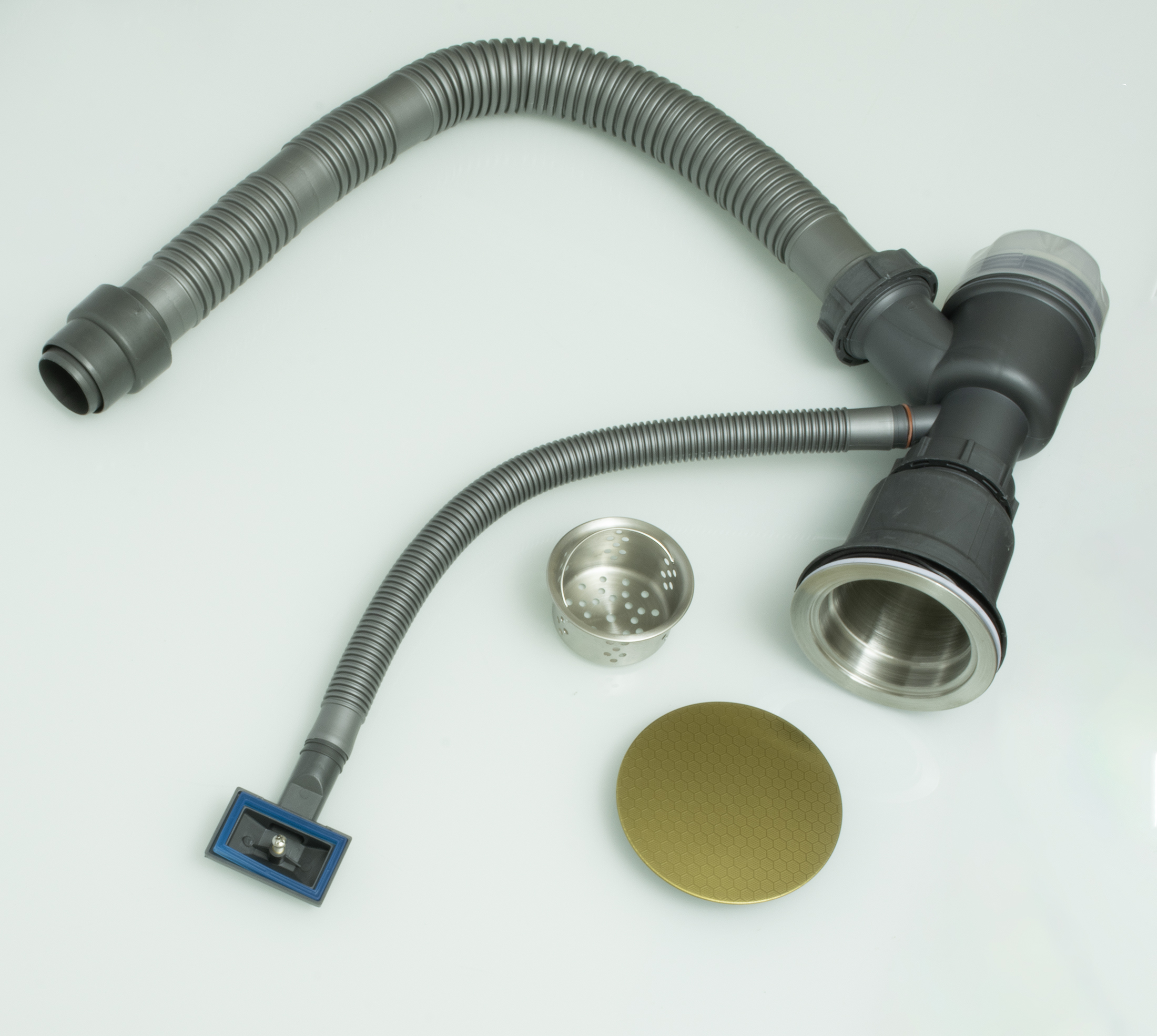 Мойка многофункциональная, без смес. НЕРЖ (75х46мм,МАТ. ЗОЛОТО)  GANZER