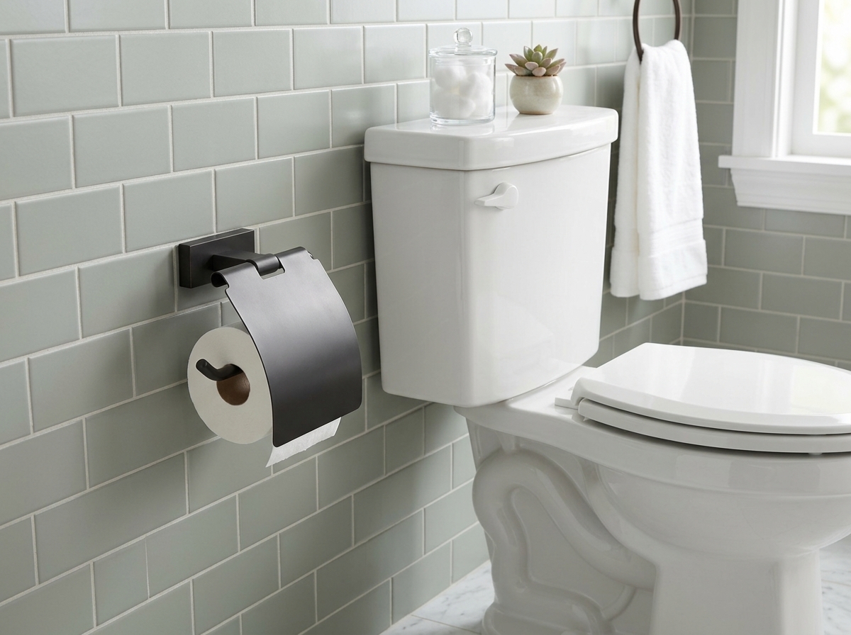 88030-C Б/держатель с крышкой (ЧЕРНЫЙ) GANZER (20/1шт)