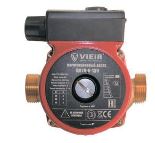 Циркуляционный насос  20 х 60-130мм   ViEiR  (8/1шт)
