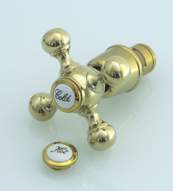 Кран-букса с маховиком (ЗОЛОТО) GANZER усиленный  (100/1шт)