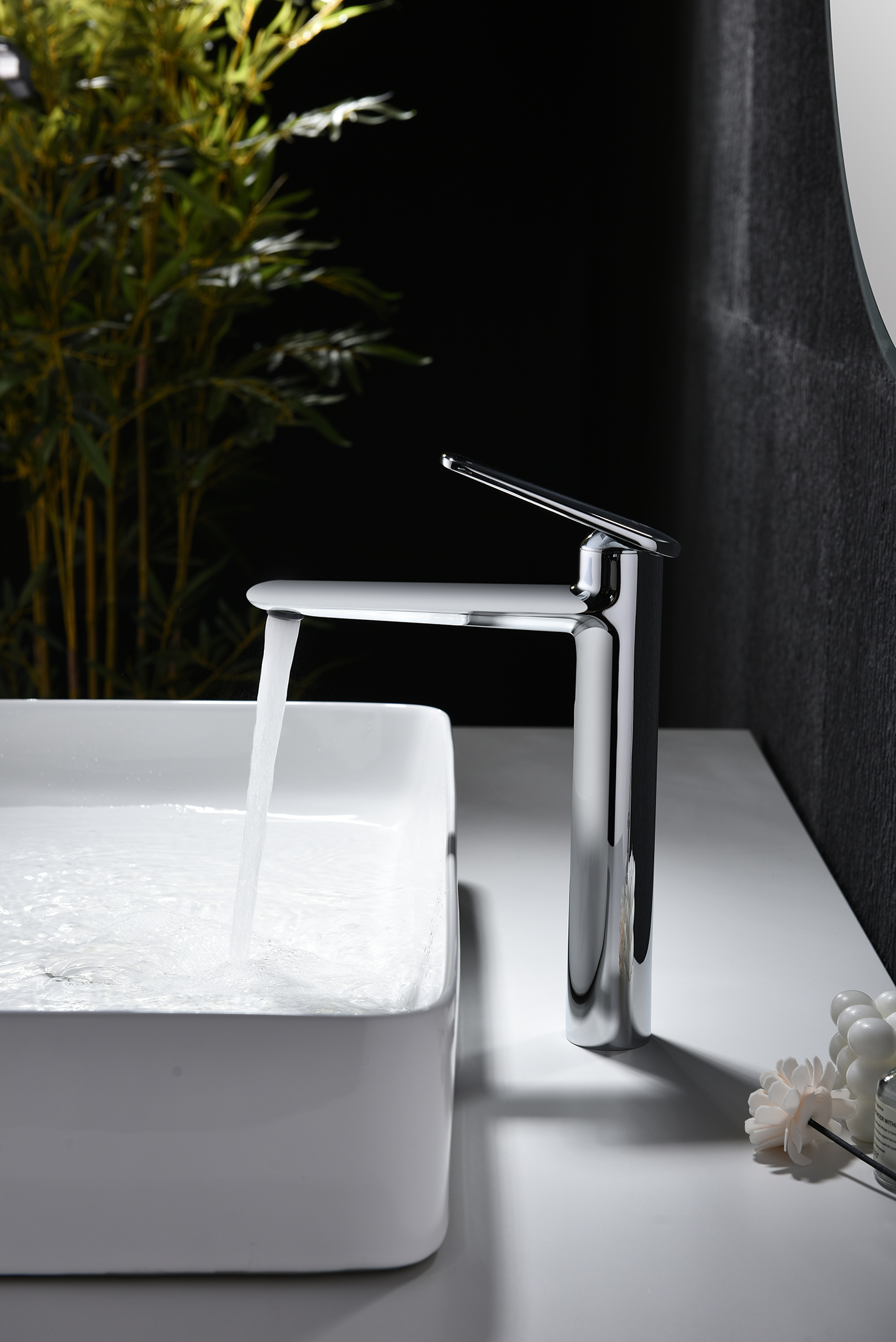 02112 Смеситель од. для раковины-чаши (ХРОМ) GANZER (10/1шт)