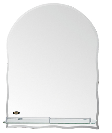 702 Зеркало с полкой 600*450 РОТАТО  (15/1шт)  Л/К