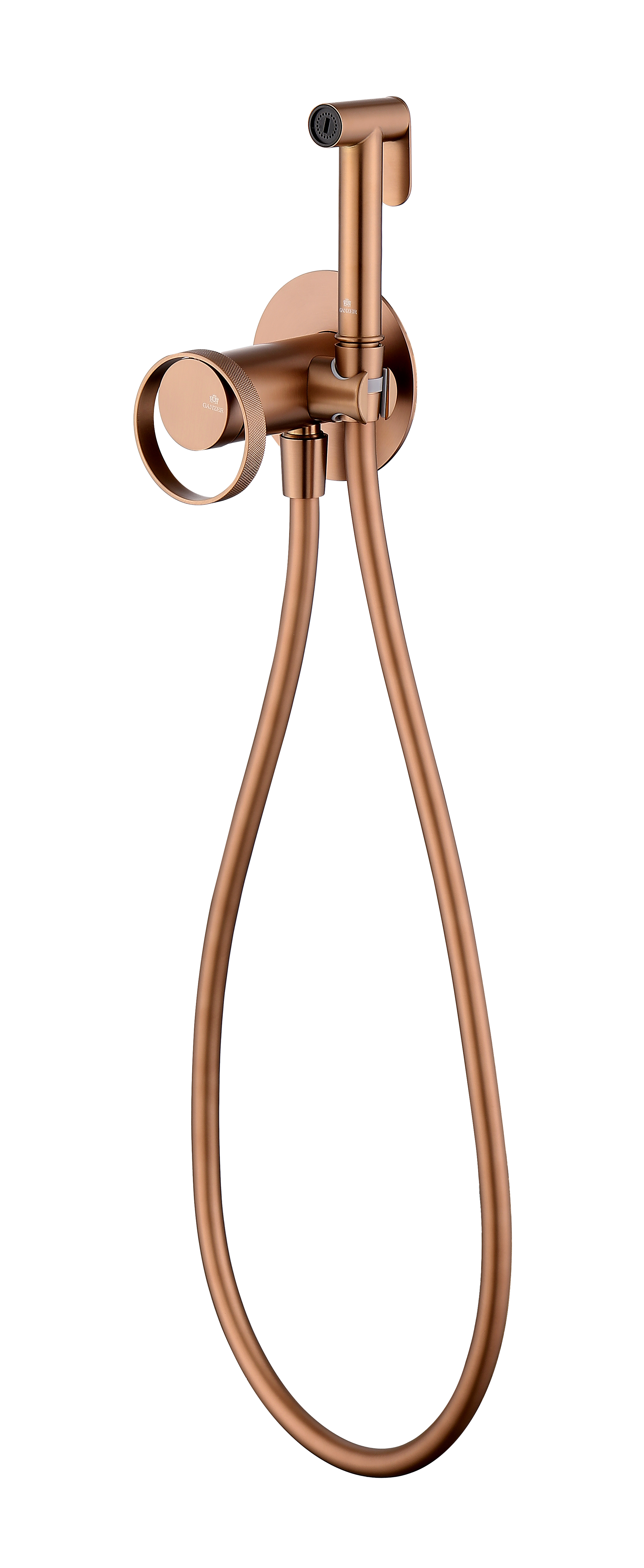 19157-R Смеситель встраиваемый с ГИГ. душем (Роз. Золото) GANZER (10/1шт)