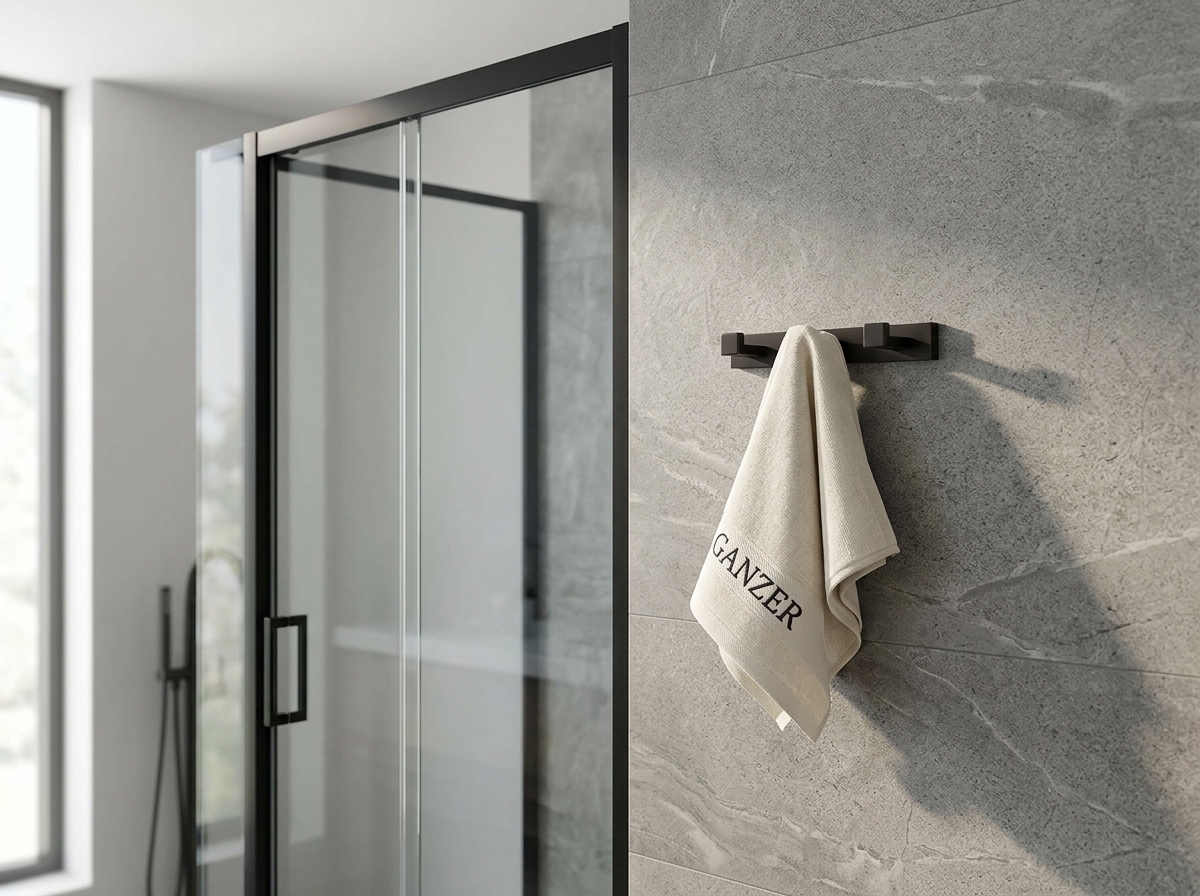 88053-C П/держатель 3 крючка (ЧЕРНЫЙ) GANZER (20/1шт)