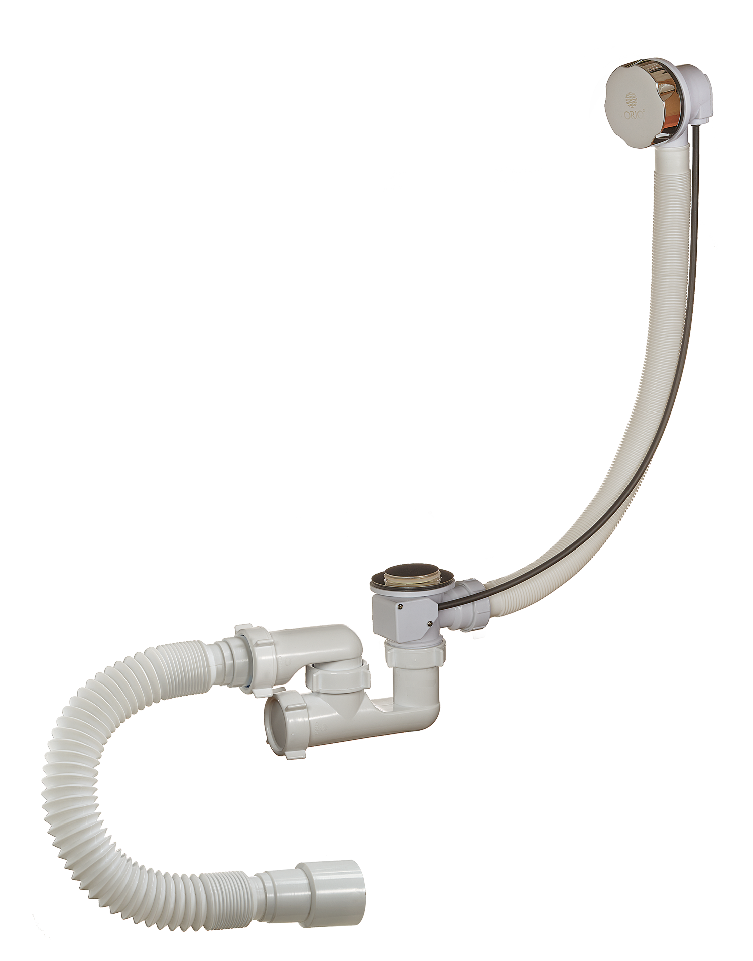 28089 Сифон для ванны с переливом ОРИО  (24/1шт)