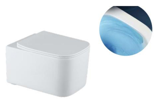 Унитаз подвесной ТОРНАДО, квадратный (БЕЛЫЙ)  GANZER