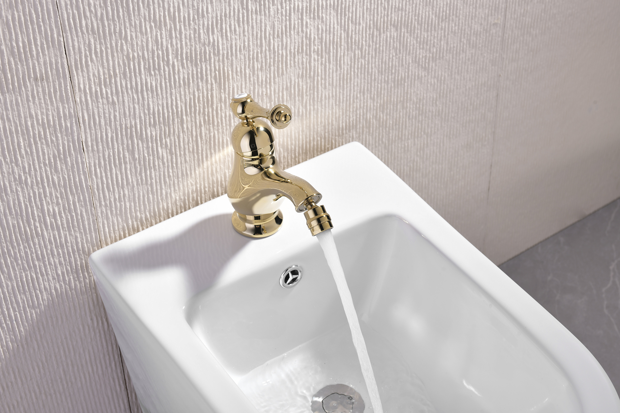 77112-E Смеситель для биде (ЗОЛОТО) "GANZER" (10/1шт)