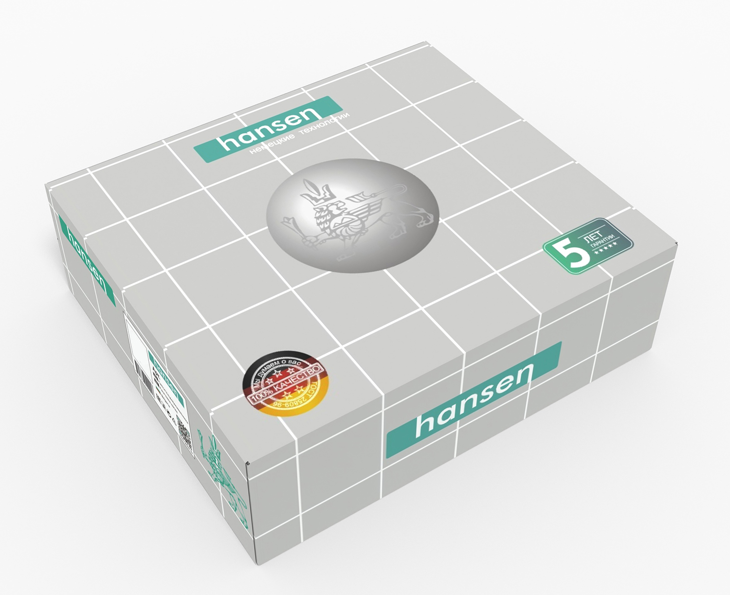 10016-C Смеситель для умывальника (ЧЕРНЫЙ) HANSEN  (10/1шт)