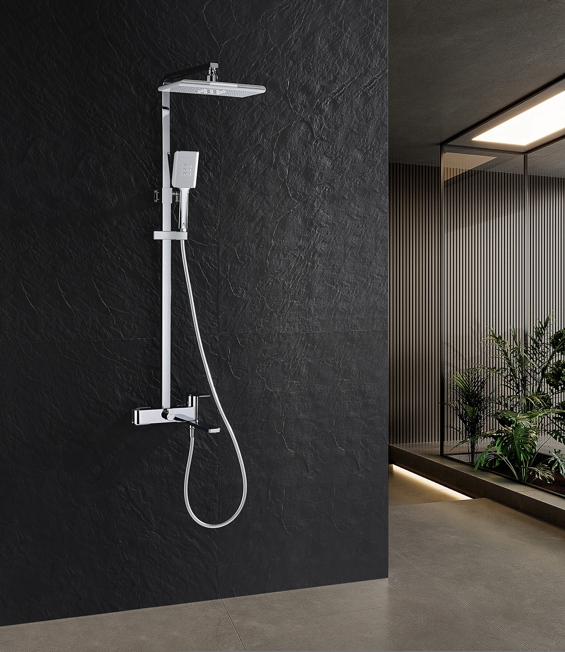 07162 Душевая система (ХРОМ) GANZER (5/1шт)