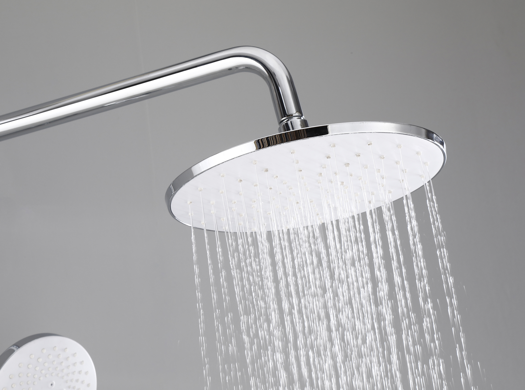 33016-F Однорукий душевой релинг (белый)  HANSEN  (5/1шт)