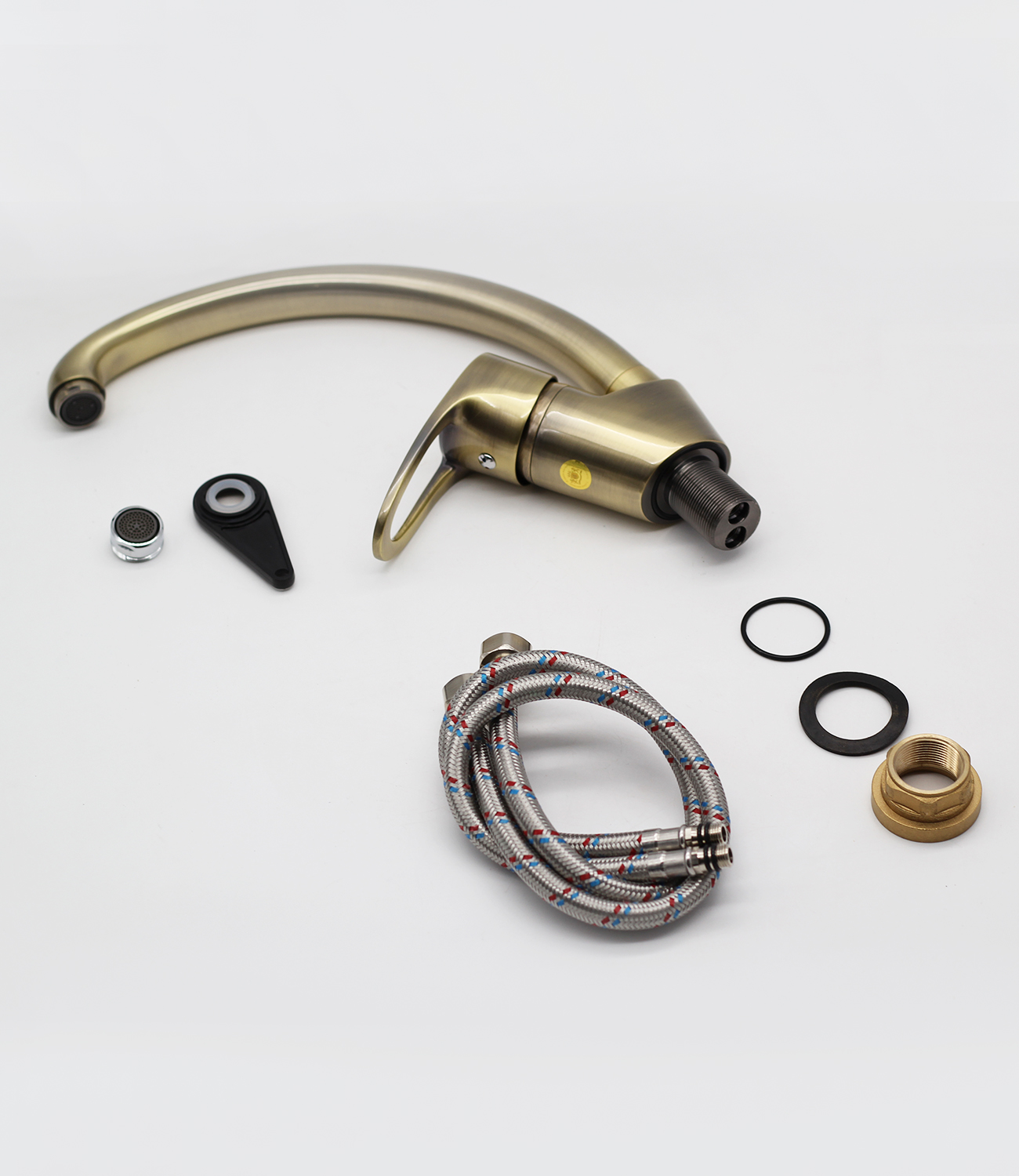 10021-D Смеситель (БРОНЗА) для кухни "GANZER