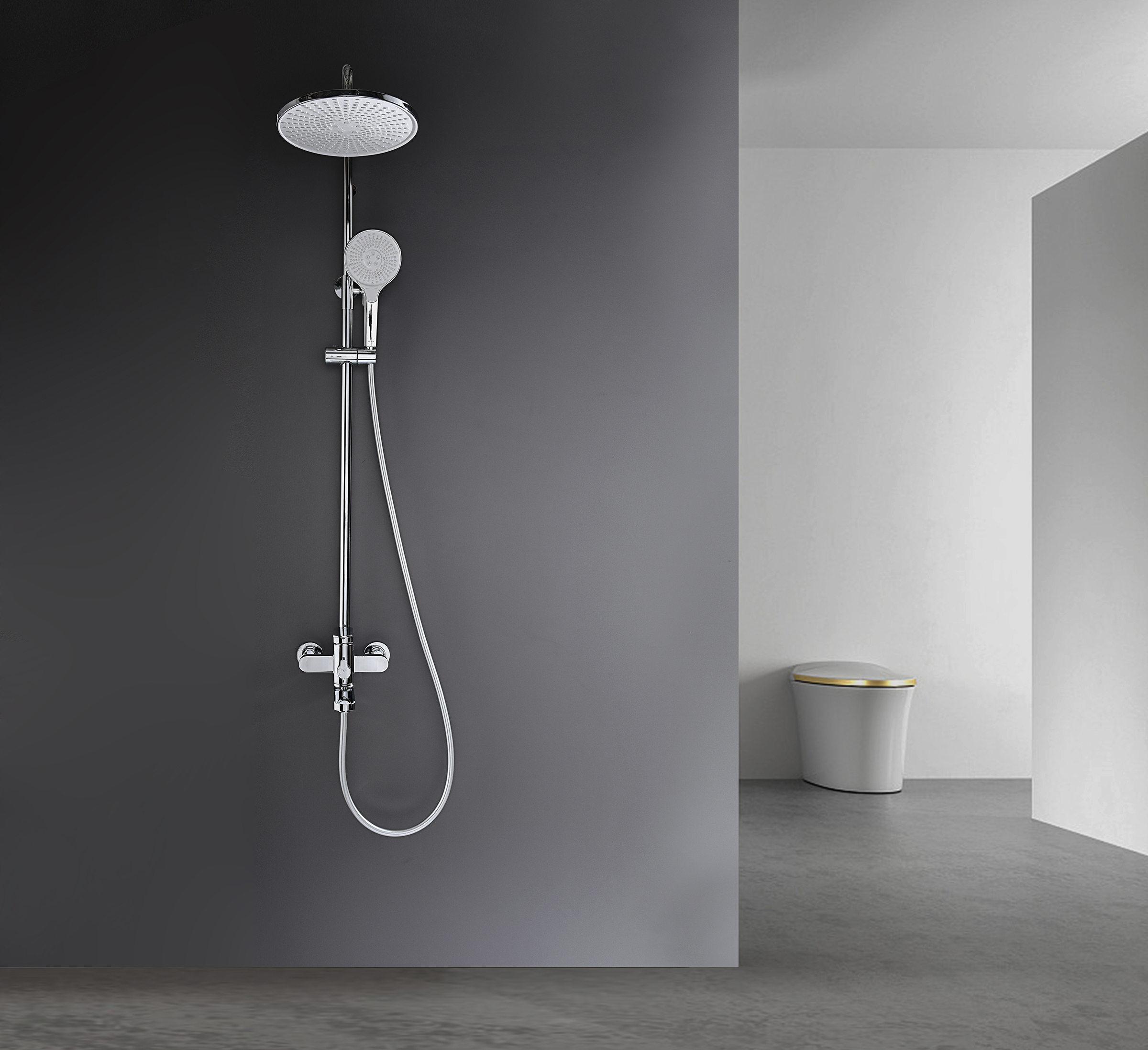 06161 Душевая система (ХРОМ) GANZER (4/1шт)