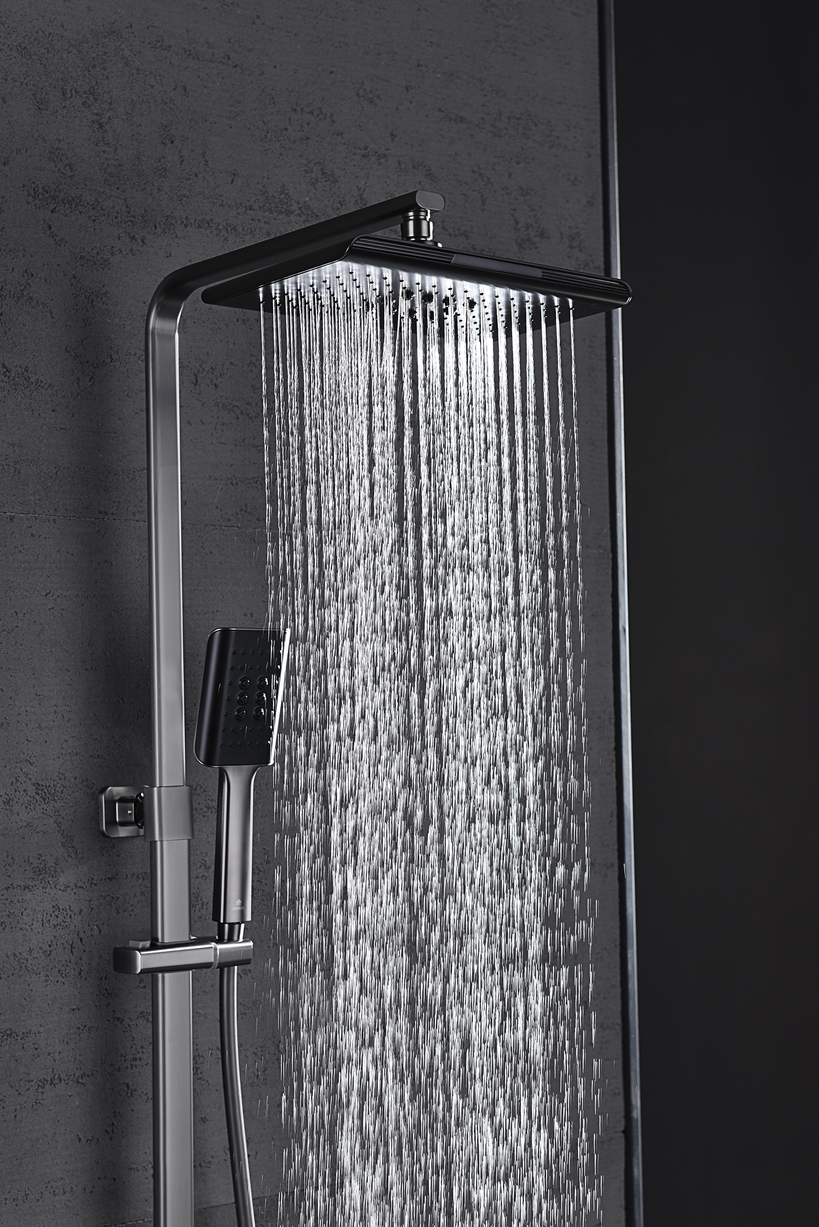 02162-Q Душевая система (ГРАФИТ) GANZER (5/1шт)