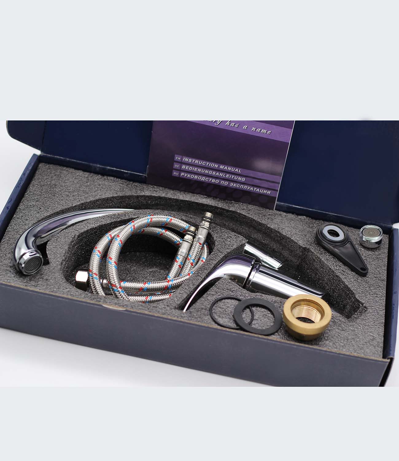 08021 Смеситель однорычажный для кухни "GANZER"  (10/1шт)