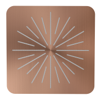 28430-R Тропическая лейка, квадрат 32см (Роз. Золото)  GANZER  (6/1шт)