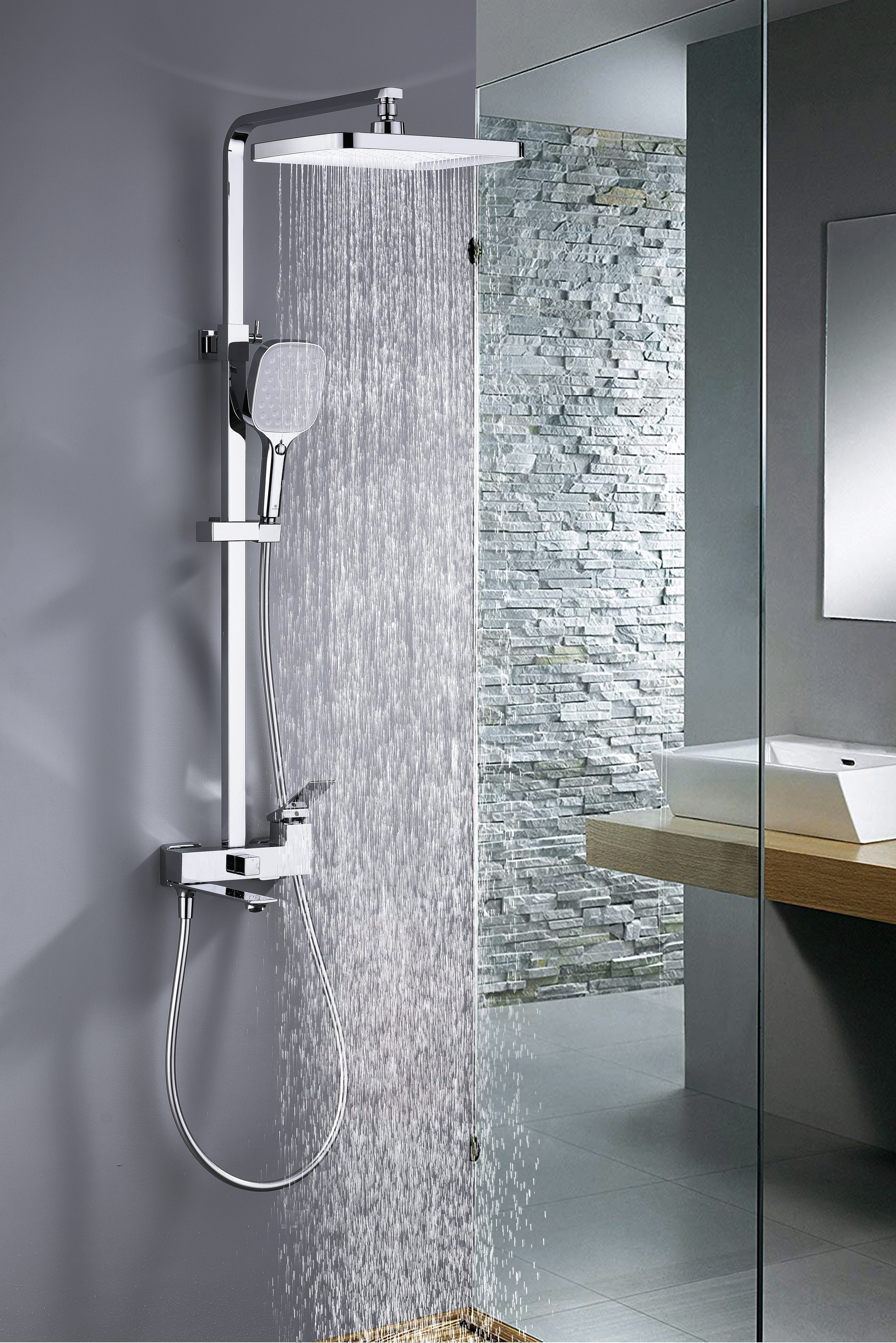 05162 Душевая система (ХРОМ) GANZER (5/1шт)