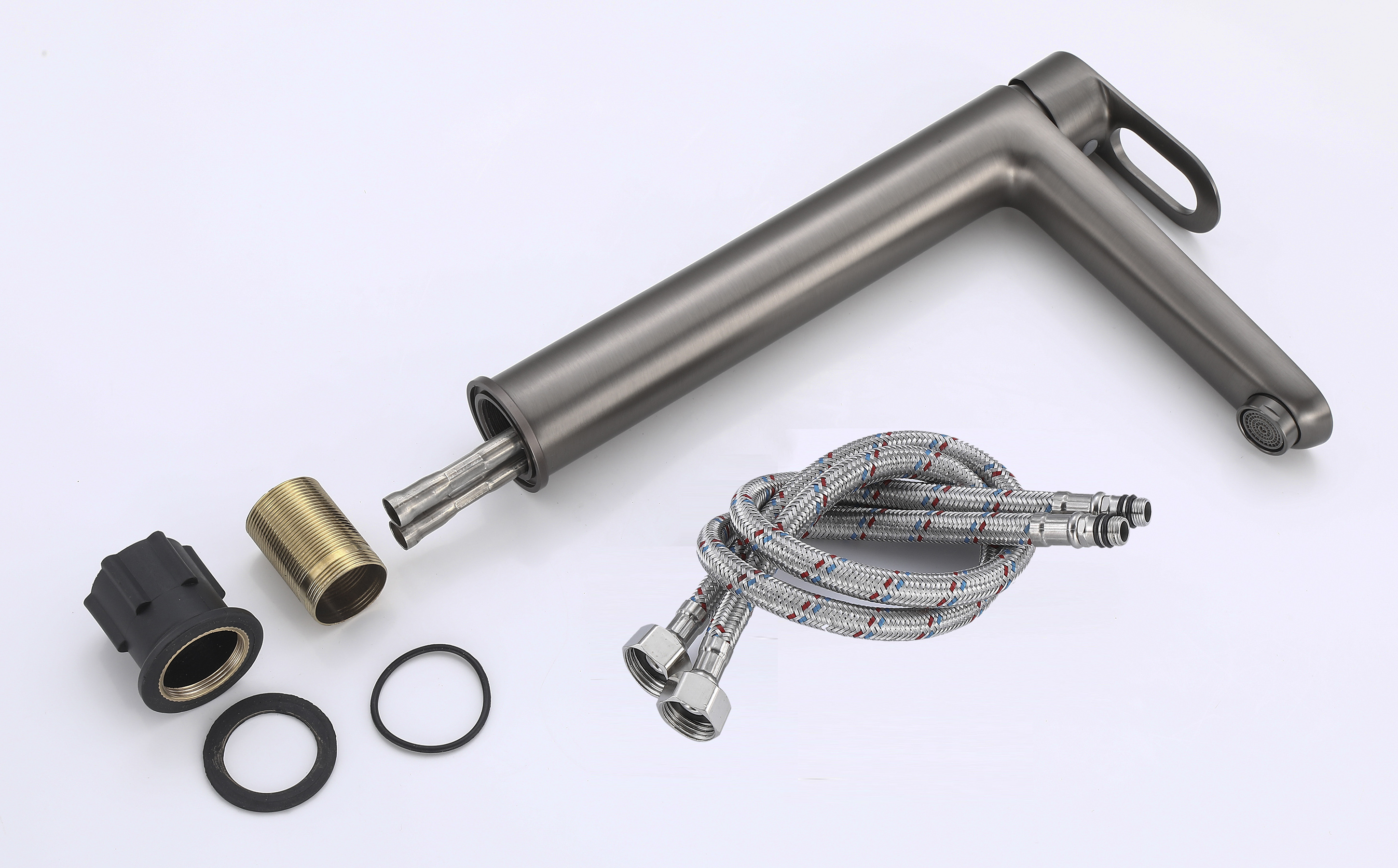 11018-P Смеситель од. для раковины-чаши (ГРАФИТ) HANSEN (10/1шт)