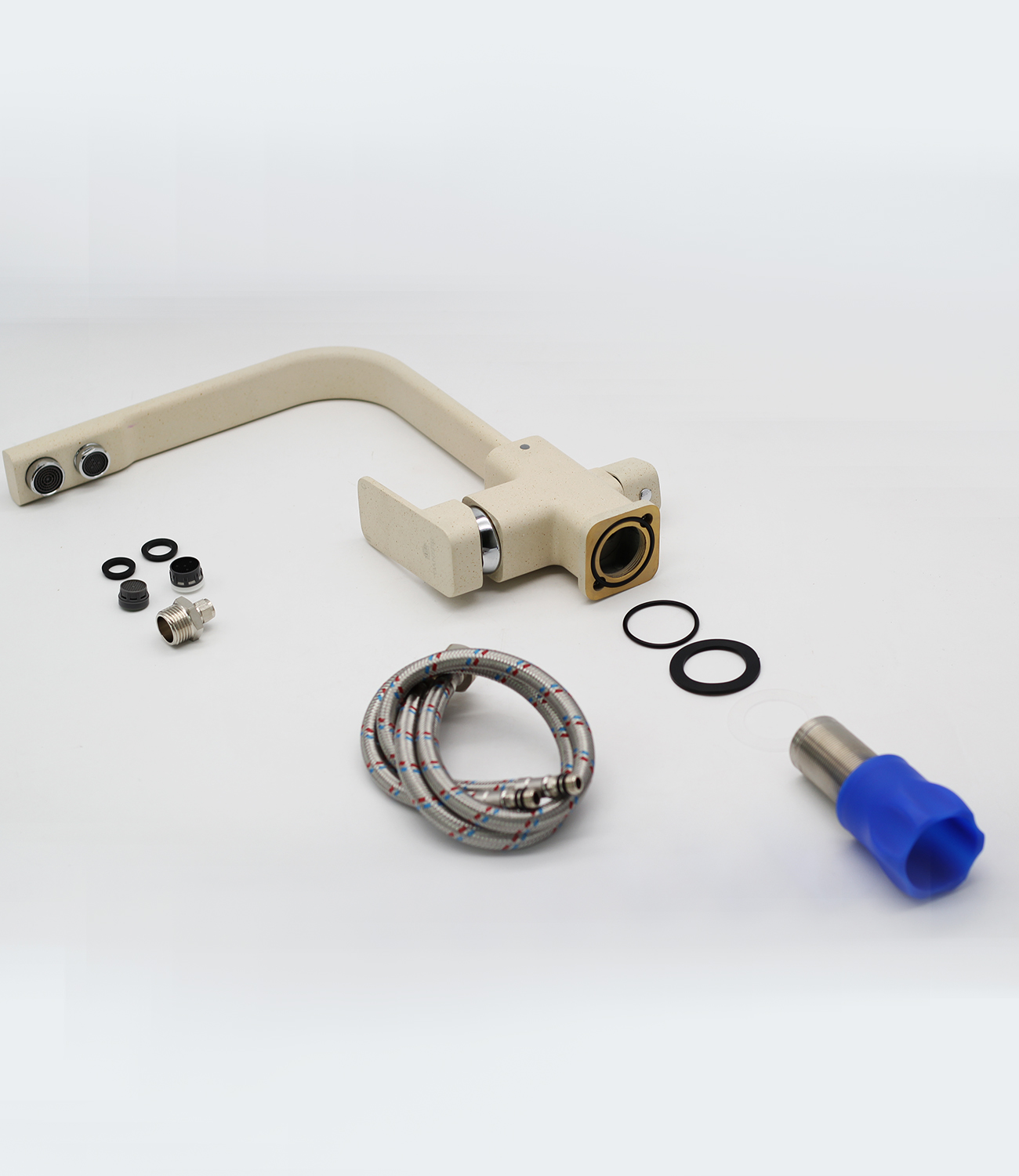 12025-B Смеситель (СВЕТЛО-БЕЖ.) с фильтром GANZER (10/1шт) Л/К