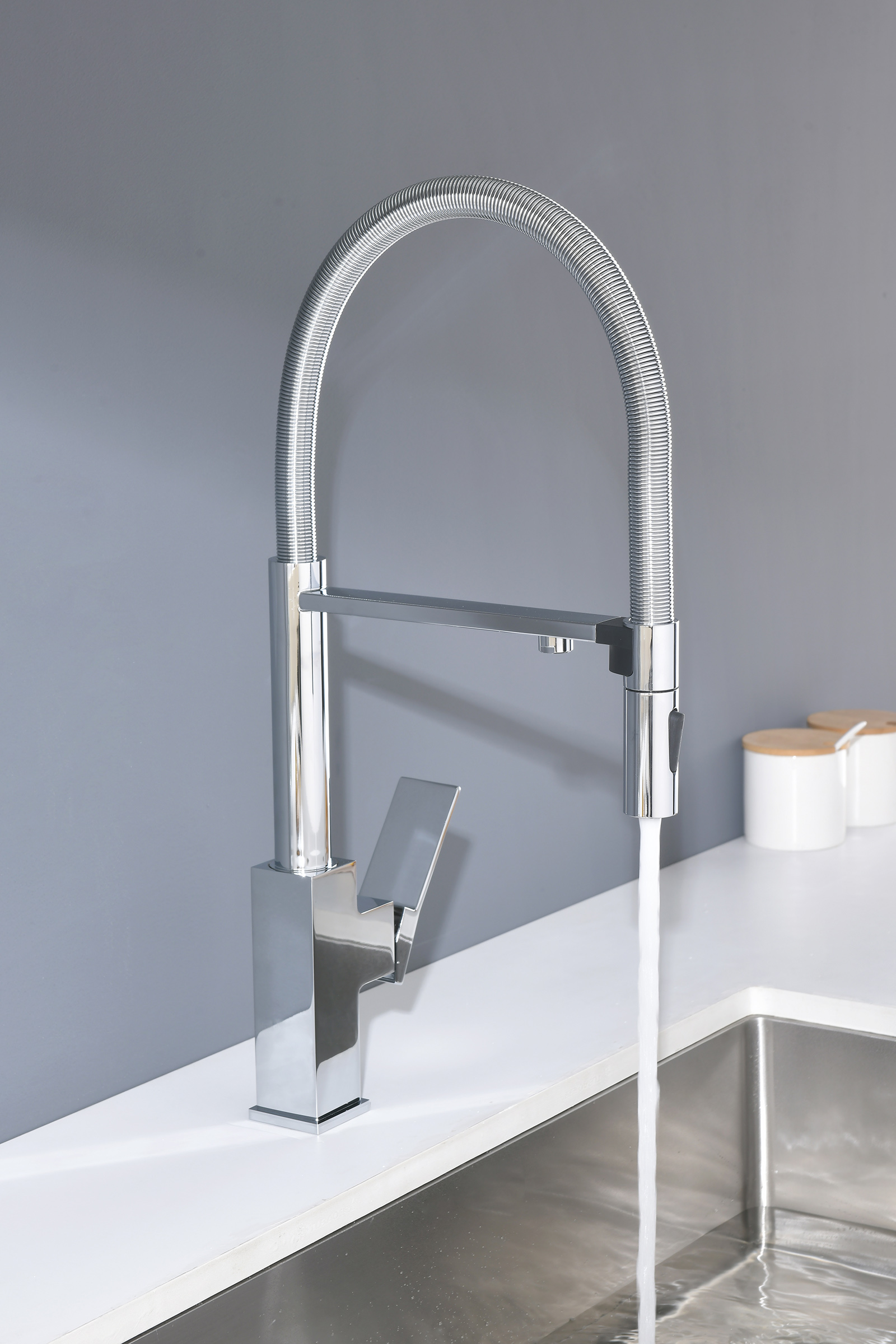 05126 Смес. для кухни с гиб МАГ. изл. и под. фильт. (ХРОМ) GANZER (10/1шт)