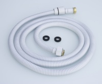 Шланг для душа 200см МЕЛ. ОПЛ.  (в кор., 360°,БЕЛЫЙ) ViEiR  (50/1шт)