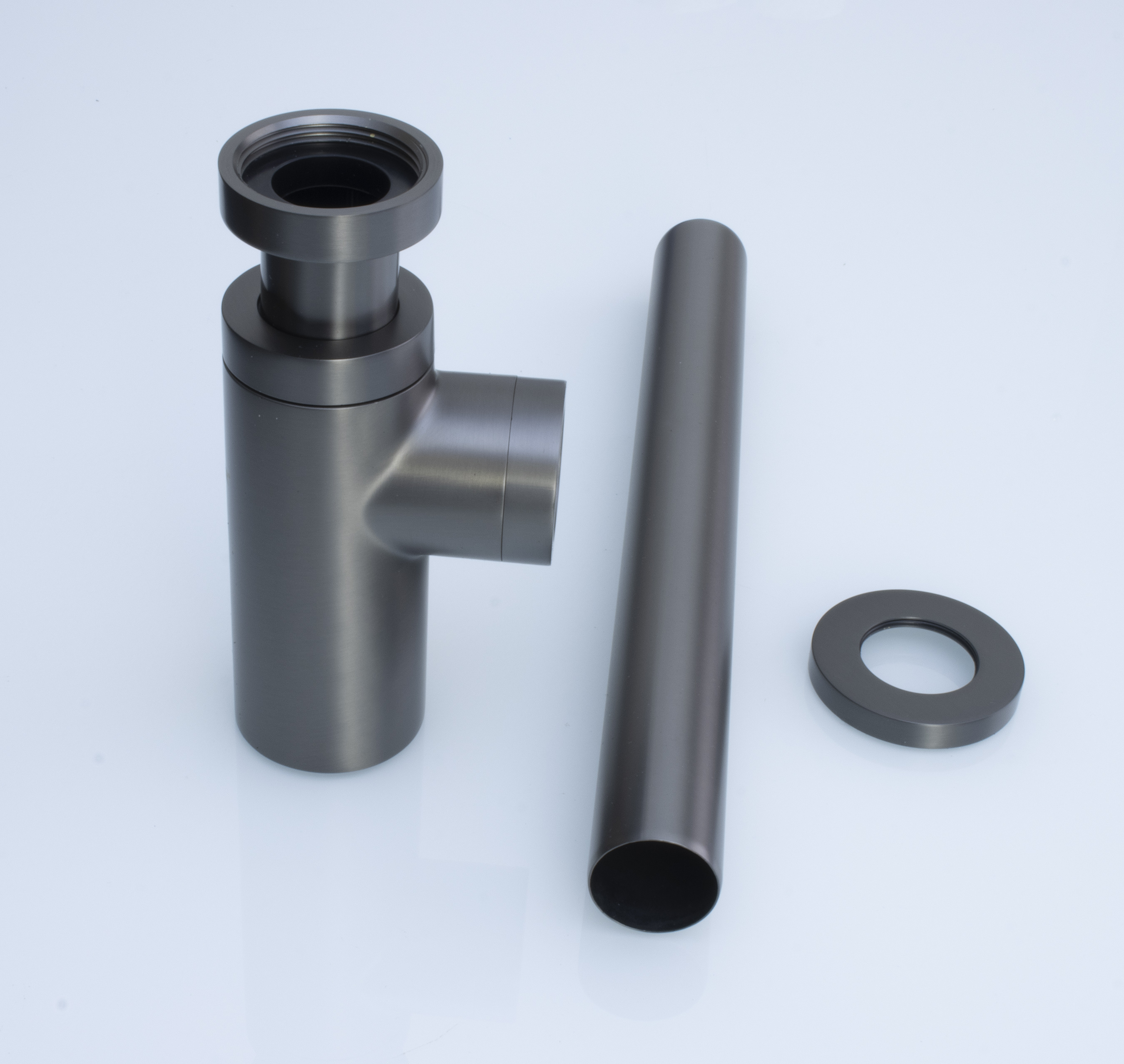 Сифон МЕТАЛЛ. (ГРАФИТ)  GANZER  (20/1шт)