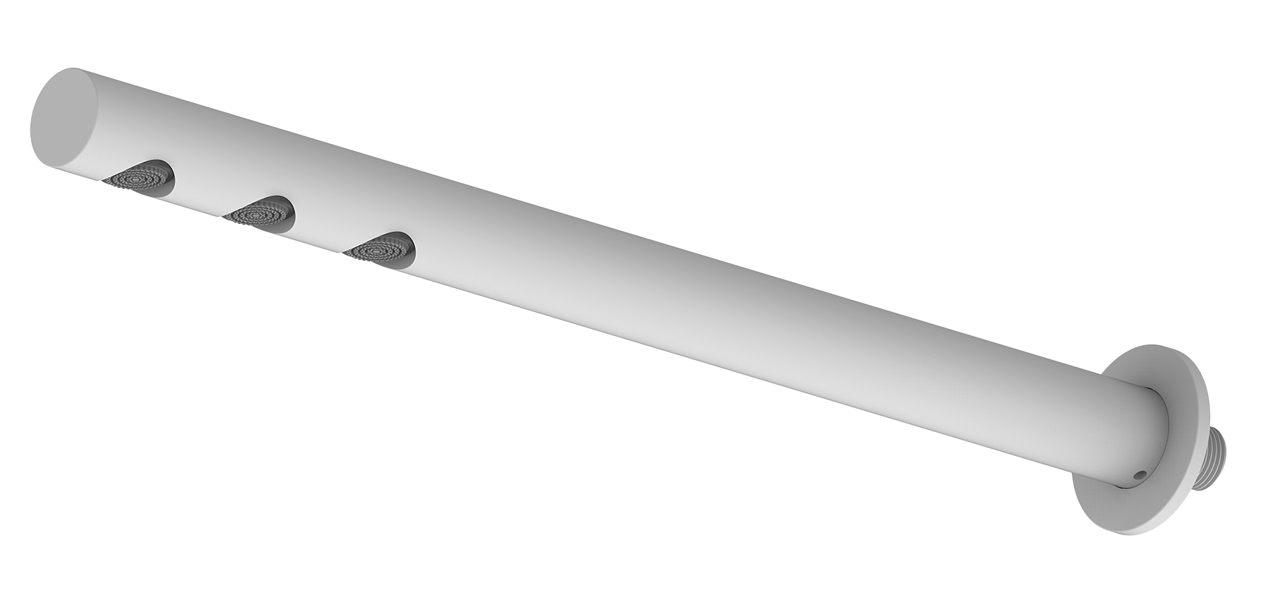 18540-F Тропическая трубчатая лейка, круглая 45см (БЕЛЫЙ)  GANZER  (25/1шт)