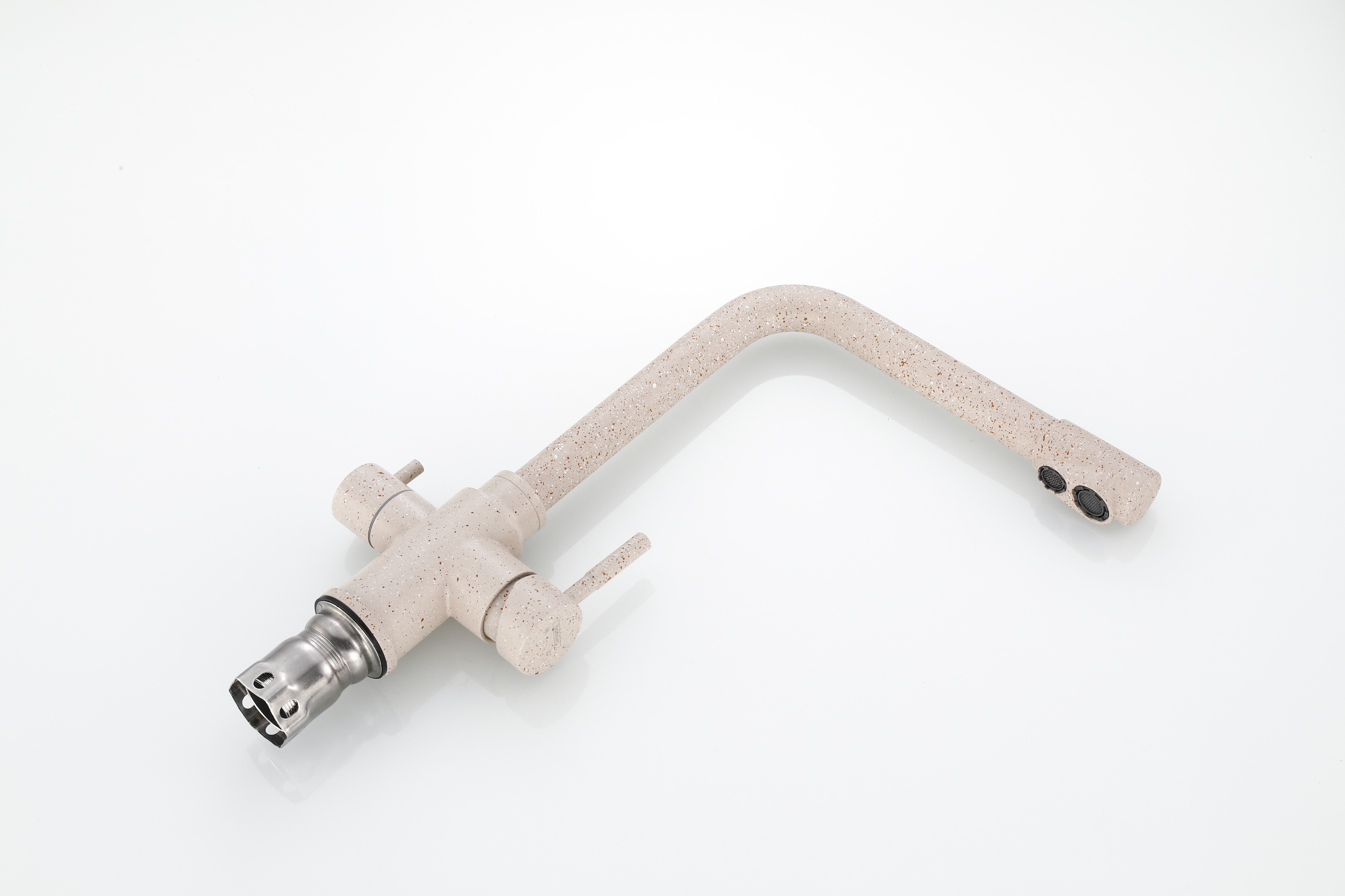 15085-B Смес. из НЕРЖ. для кух. под. фильт (СВ. БЕЖ.) HANSEN  (20/1шт)