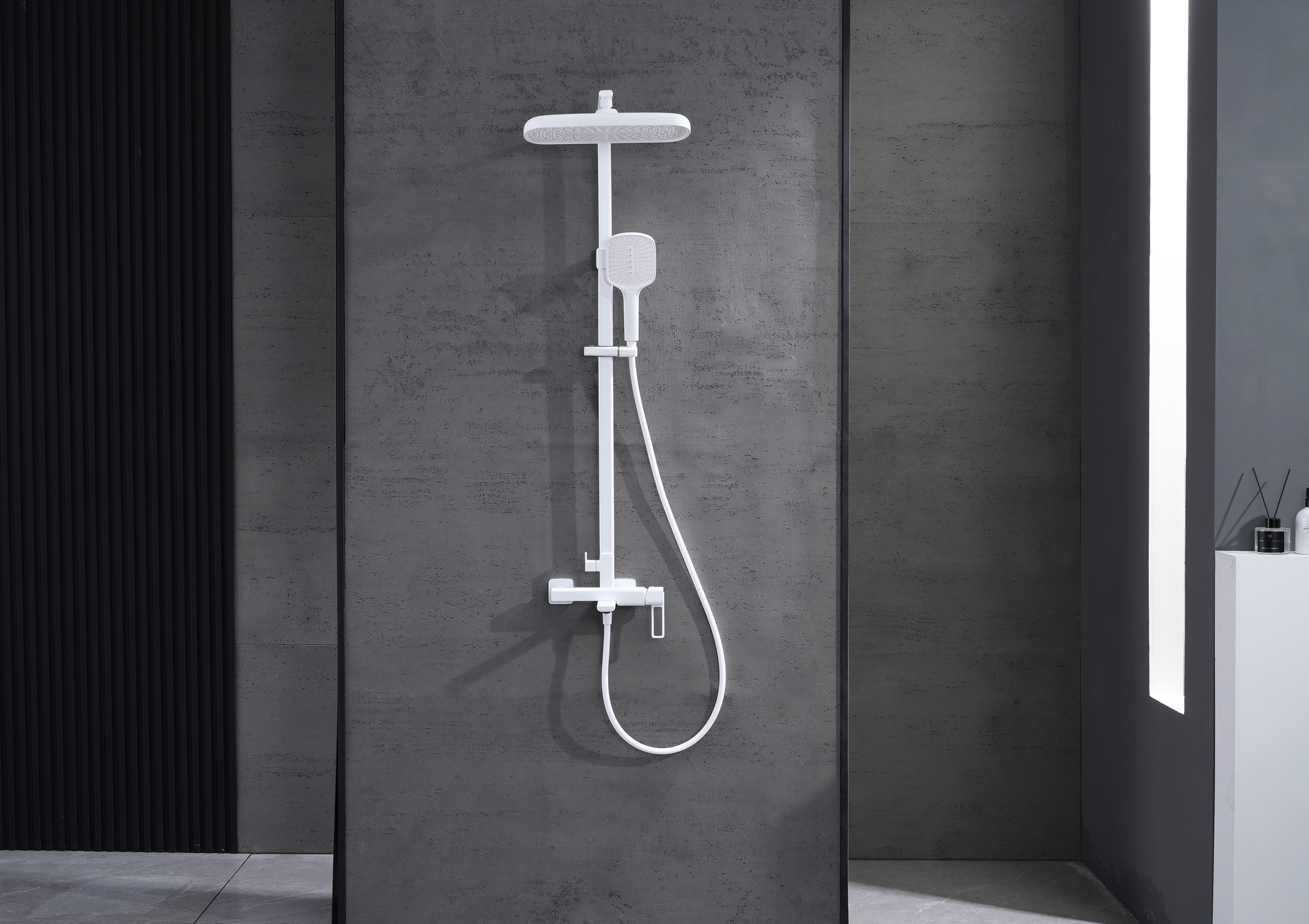 12163-F Душевая система (БЕЛЫЙ) GANZER (5/1шт)