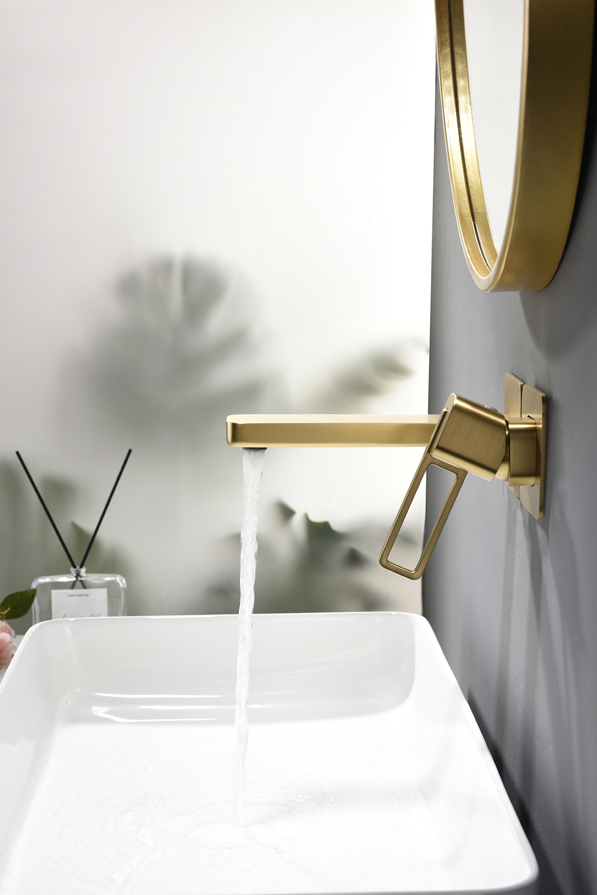 12144-S Встроенный смес для рак. (Мат. Золото) GANZER  (10/1шт)