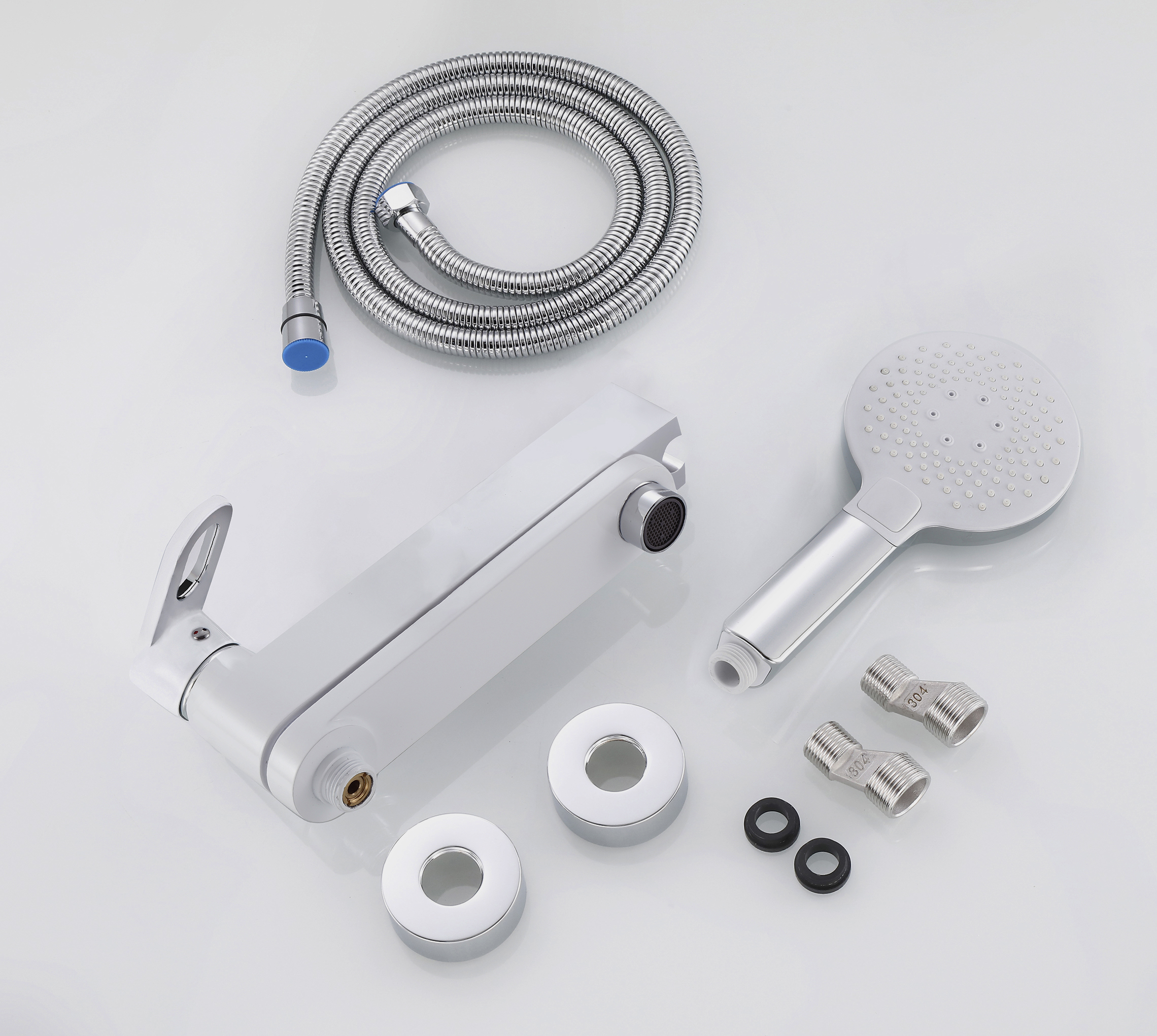 32016-F Смеситель для ванны пов. (БЕЛЫЙ) HANSEN (10/1шт)