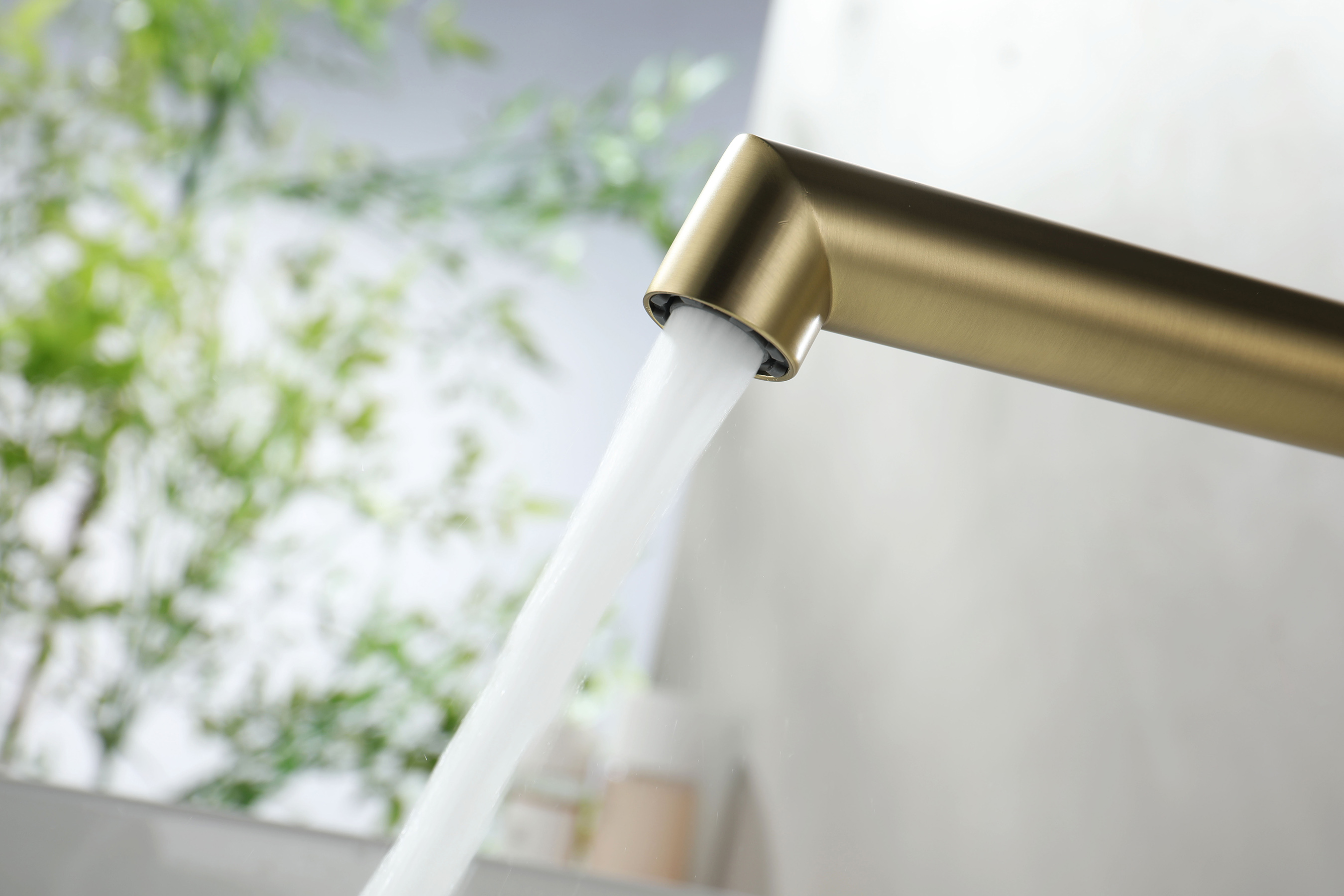 19144-S Встроенный смес для рак. (Мат. Золото) GANZER   (10/1шт) 