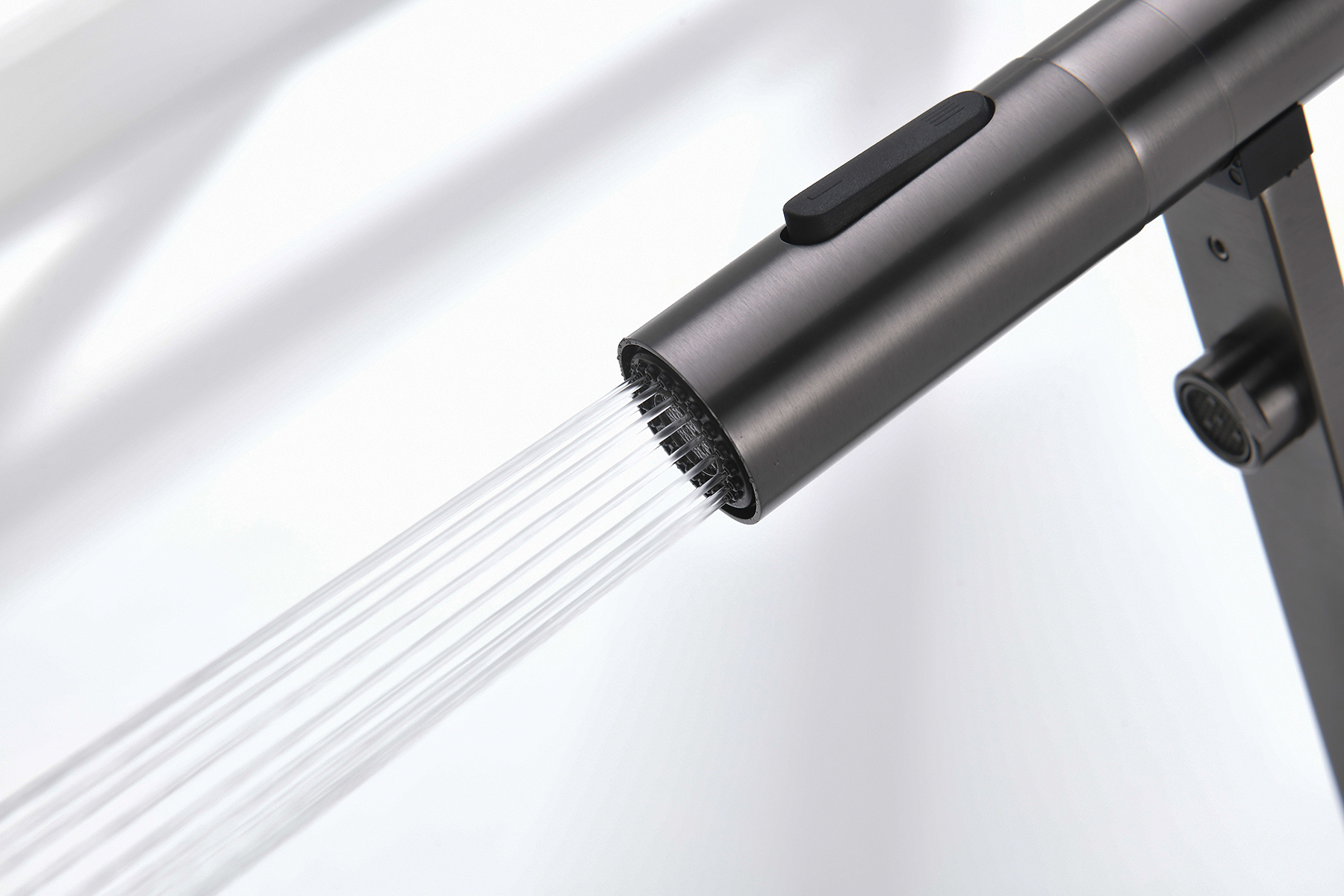 19127-QC Смес. для кухни с гиб МАГ. изл. и под. фильт. (ГРАФИТ+ЧЕР.) GANZER (10/1шт)